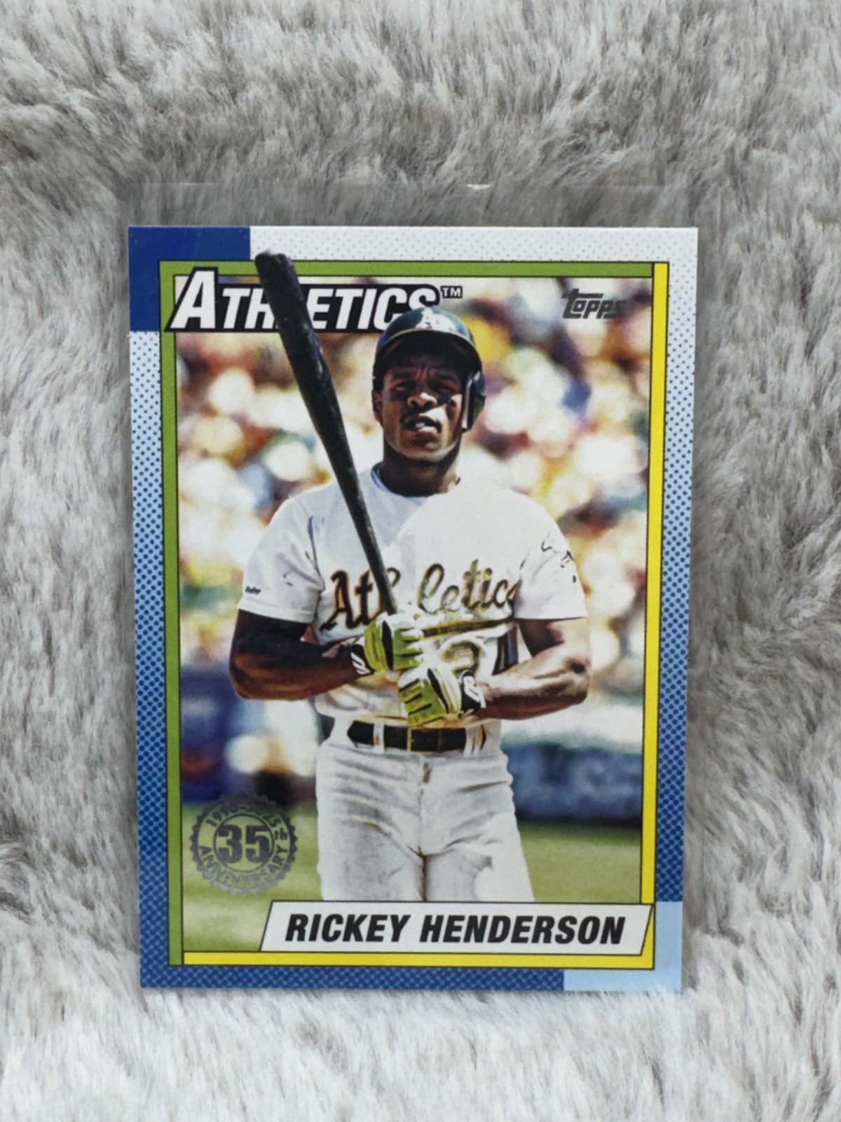 2025 Topps #T90-46 Rickey Henderson 1990 Topps Baseball 35th Anniversary