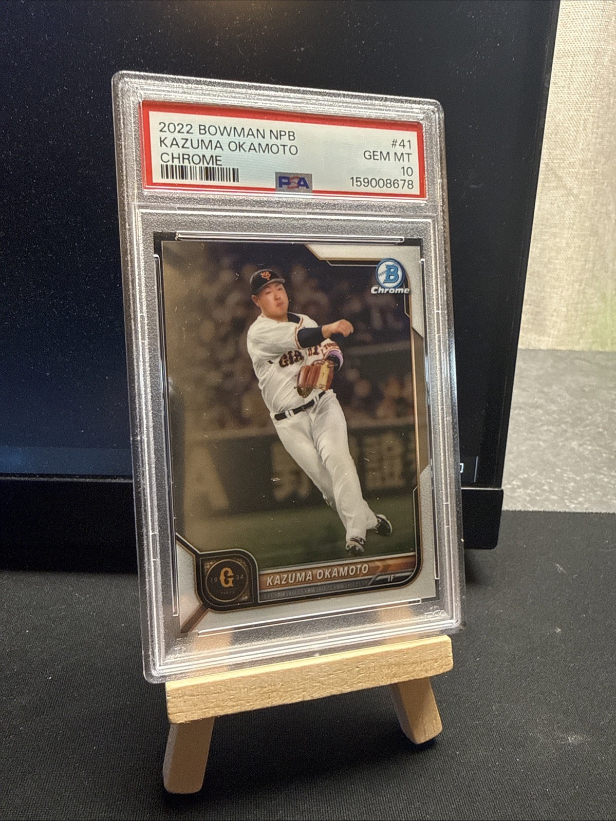 2022 Bowman NPB Nippon Professional Baseball – Kazuma Okamoto #41 Chrome (RC)