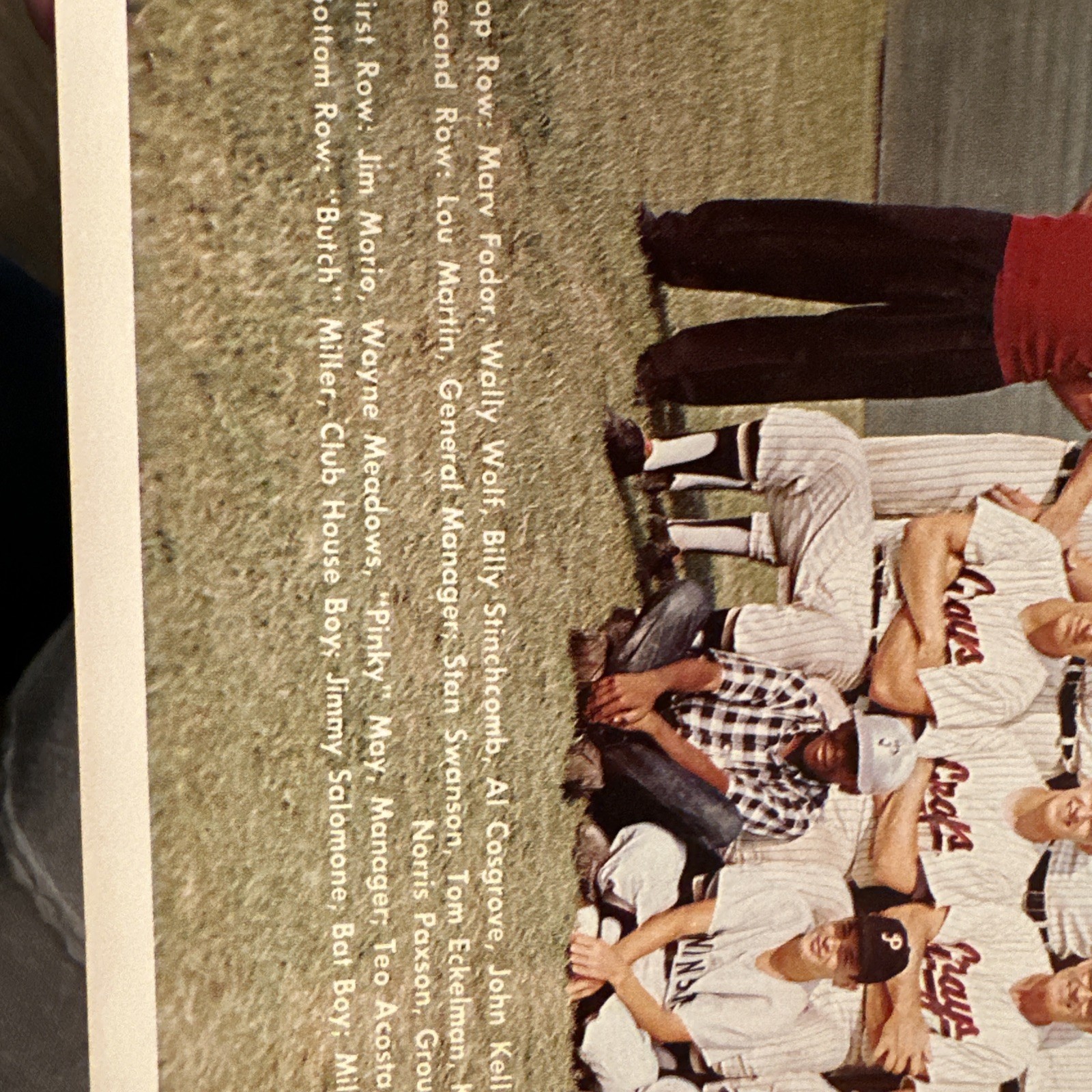 1965 Peninsula Grays Team Photo – Reds Affiliate – 5 Future MLB Players