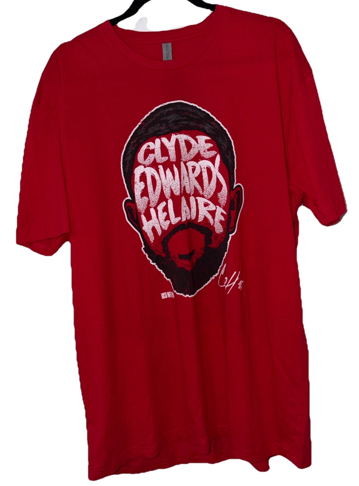 NWT Clyde Edwards-Helaire Men’s Shirt Size XL Red Kansas City Chief Next Level