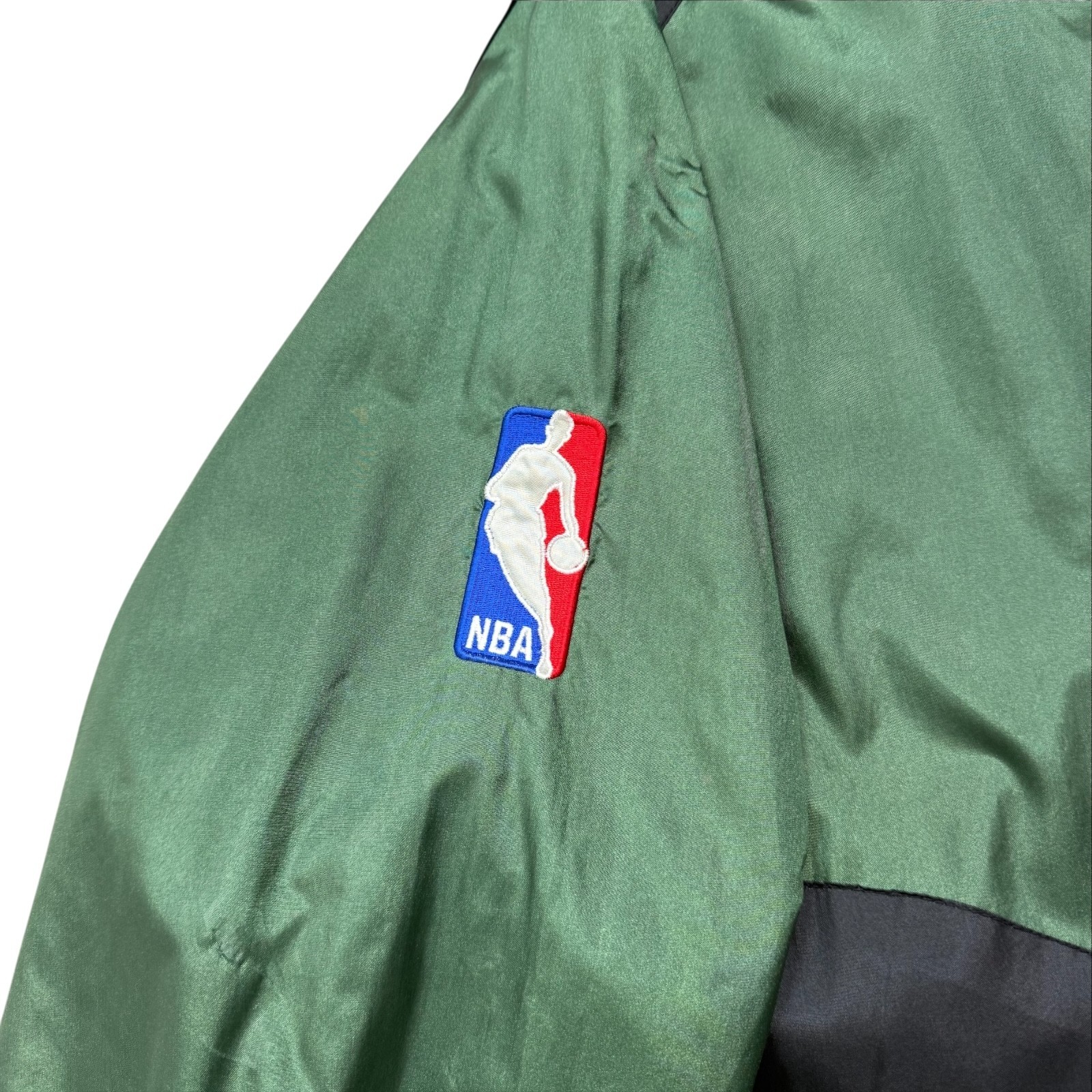 VTG 90s NBA SEATTLE SUPERSONICS PRO PLAYER WINDBREAKER JACKET SIZE L