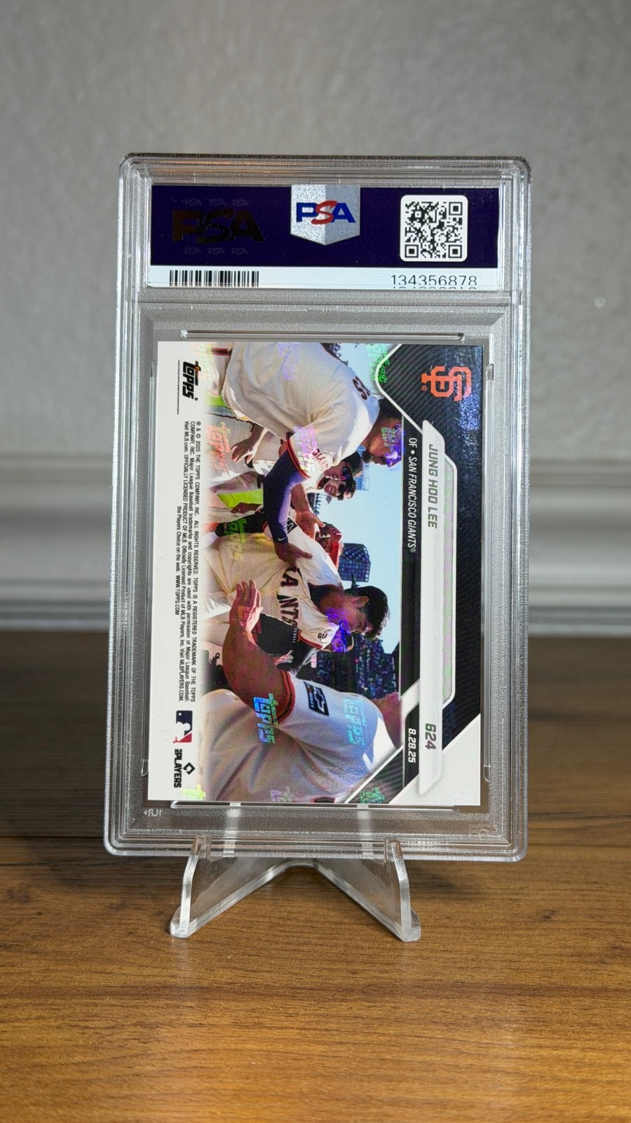 2025 Topps Now #624 Jung Hoo Lee 1st MLB Walk Off Hit PSA 10