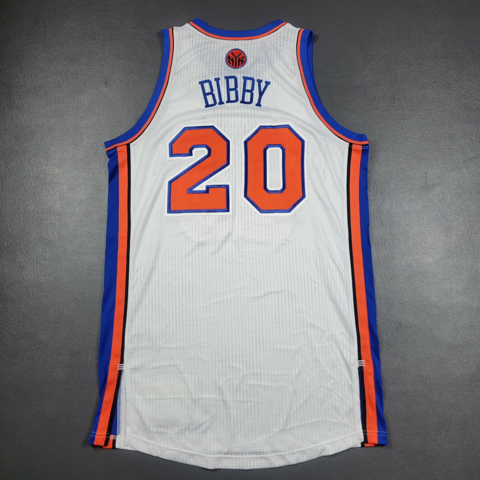 100% Authentic Mike Bibby Latin Nueva York Knicks Pro Cut Game Jersey Size 2XL+2