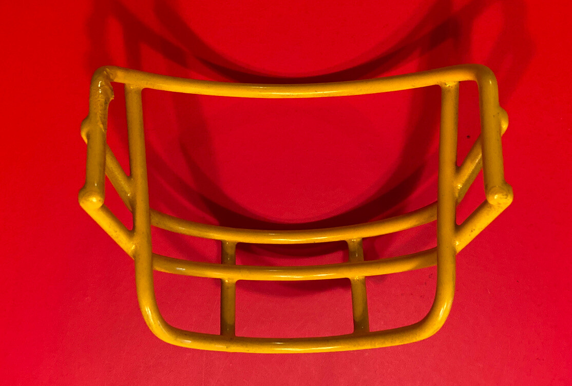 RIDDELL MINI HELMET Facemask Conversion Kit Yellow QB Replacement Vtg Football