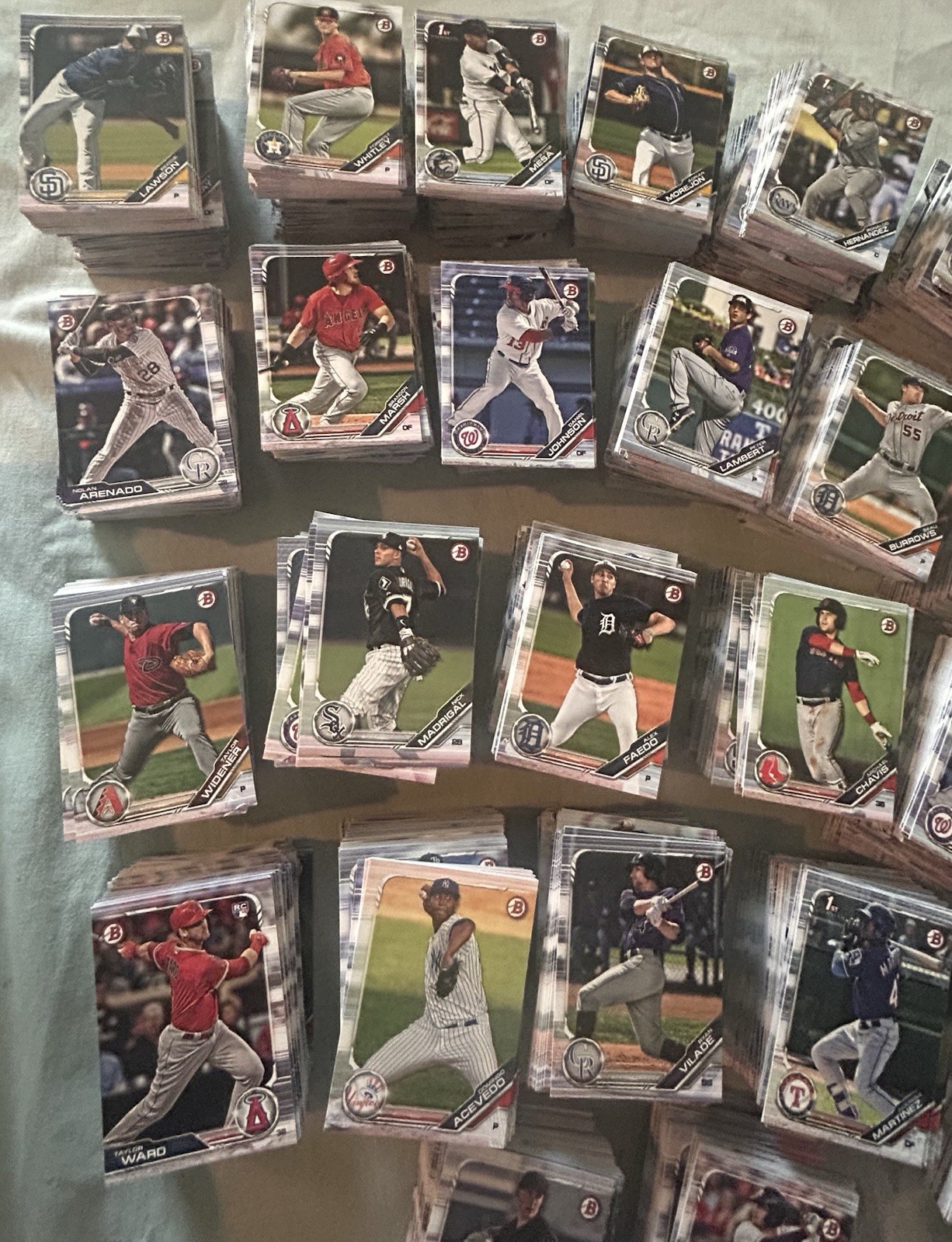 2019 Bowman Paper 3200+ Cards HUGE LOT RCs Prospects HEAVY DUPES