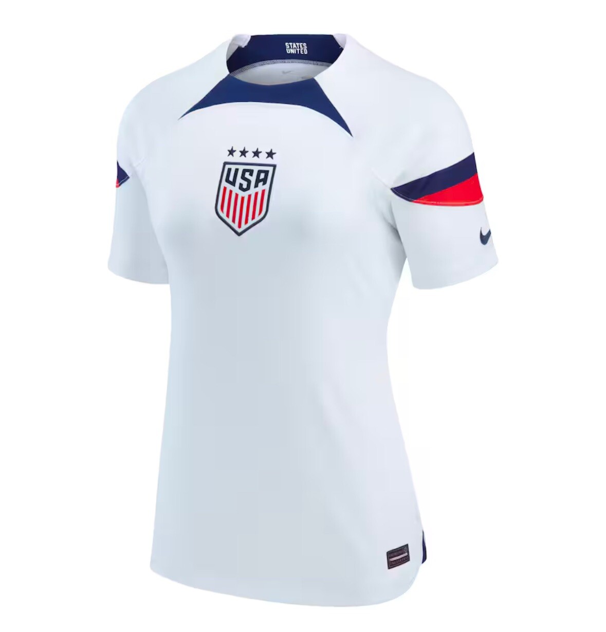 Nike USWNT Womens Home Breathe Stadium White 22/23 Soccer Jersey Size XL X-Large