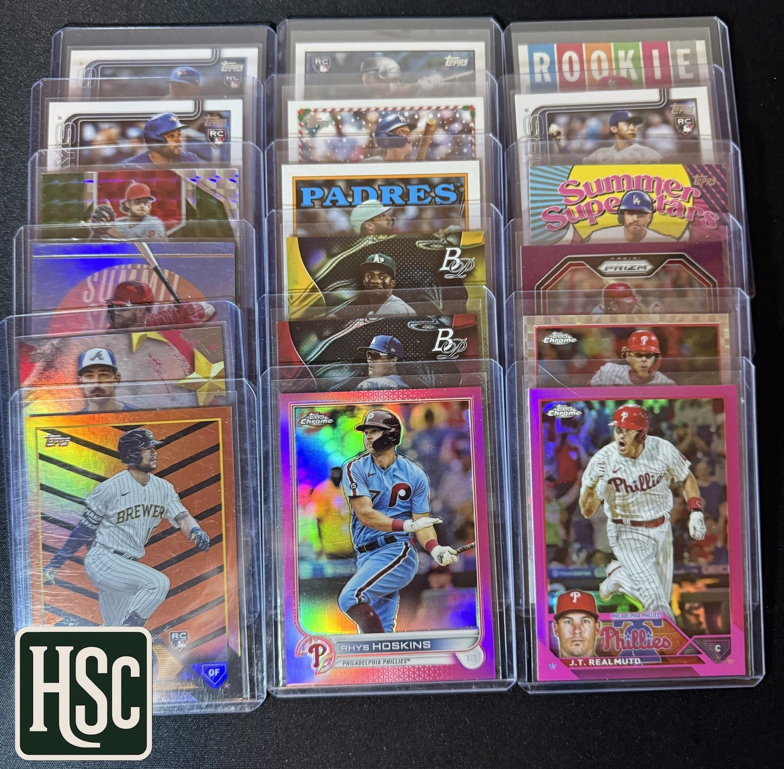Baseball MLB – 200 Card Lot – Rookies, Parallels, Memorabilia, Autos, Numbered
