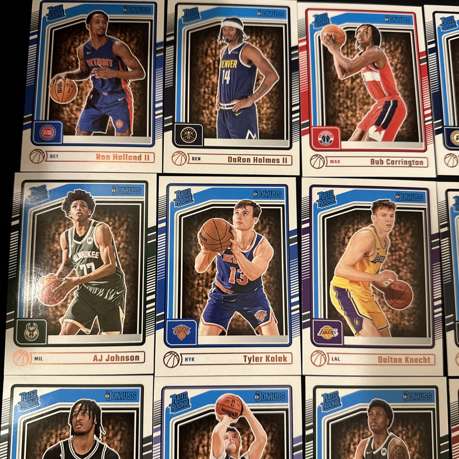 NBA Rookie Lot of 127 Cards – Bronny, Castle, McCain, More – w/ Hinge Card Boxes