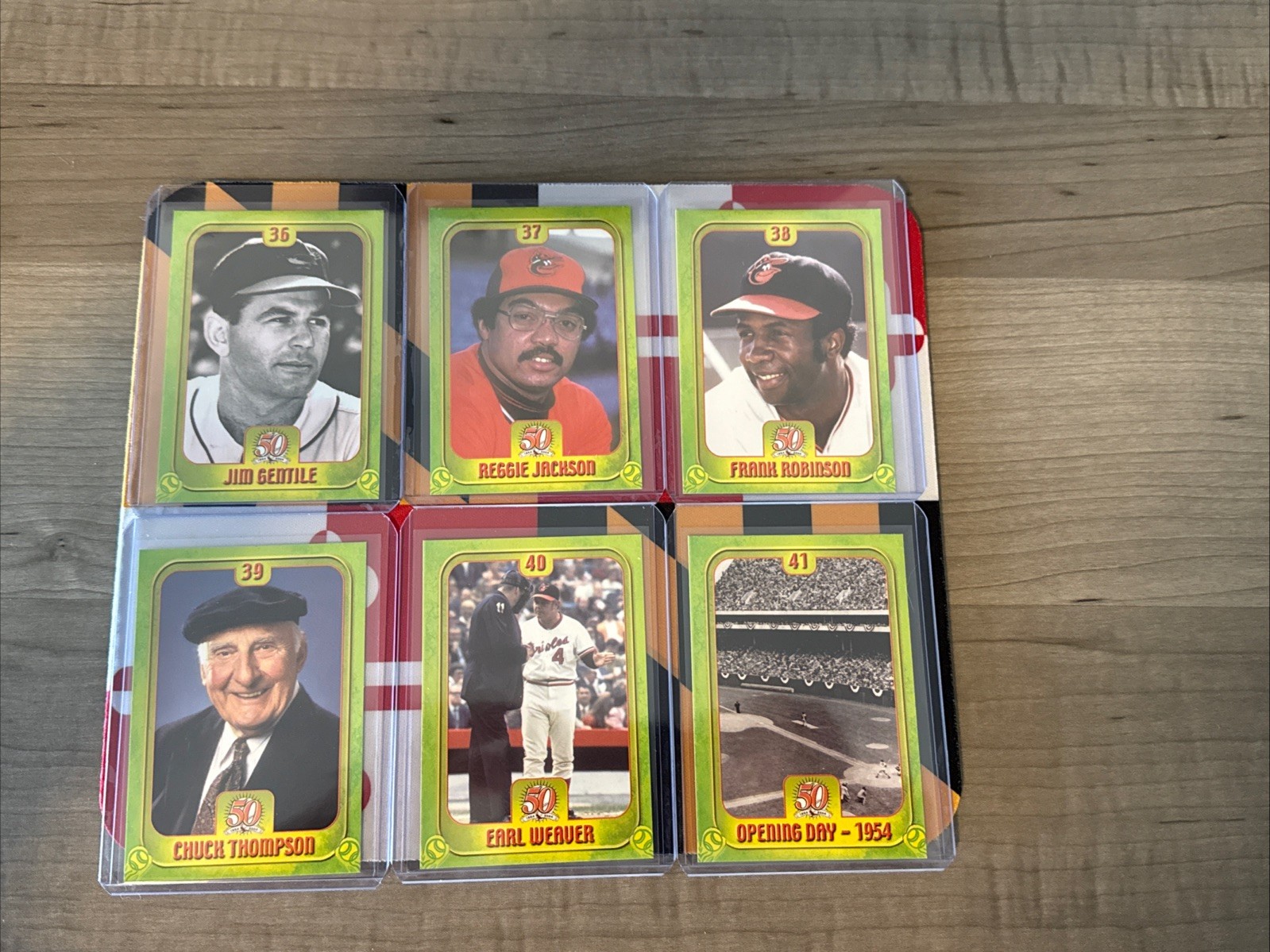 2004 Baltimore Orioles – 50th Anniversary Maryland Lottery Cards – You Pick