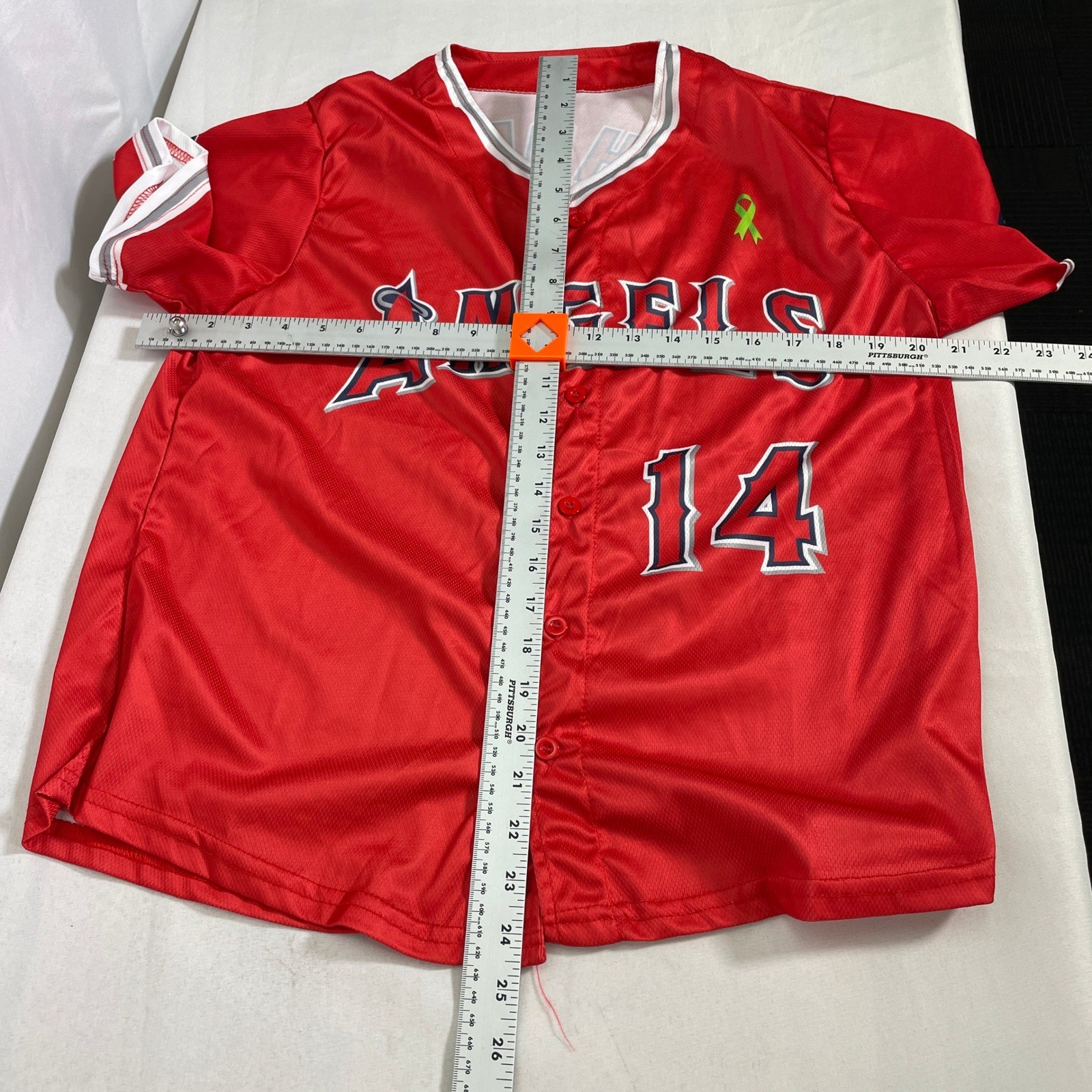 Logan O’Hoppe #14 Los Angeles Angels MLB Stadium Giveaway Red Jersey Youth XL