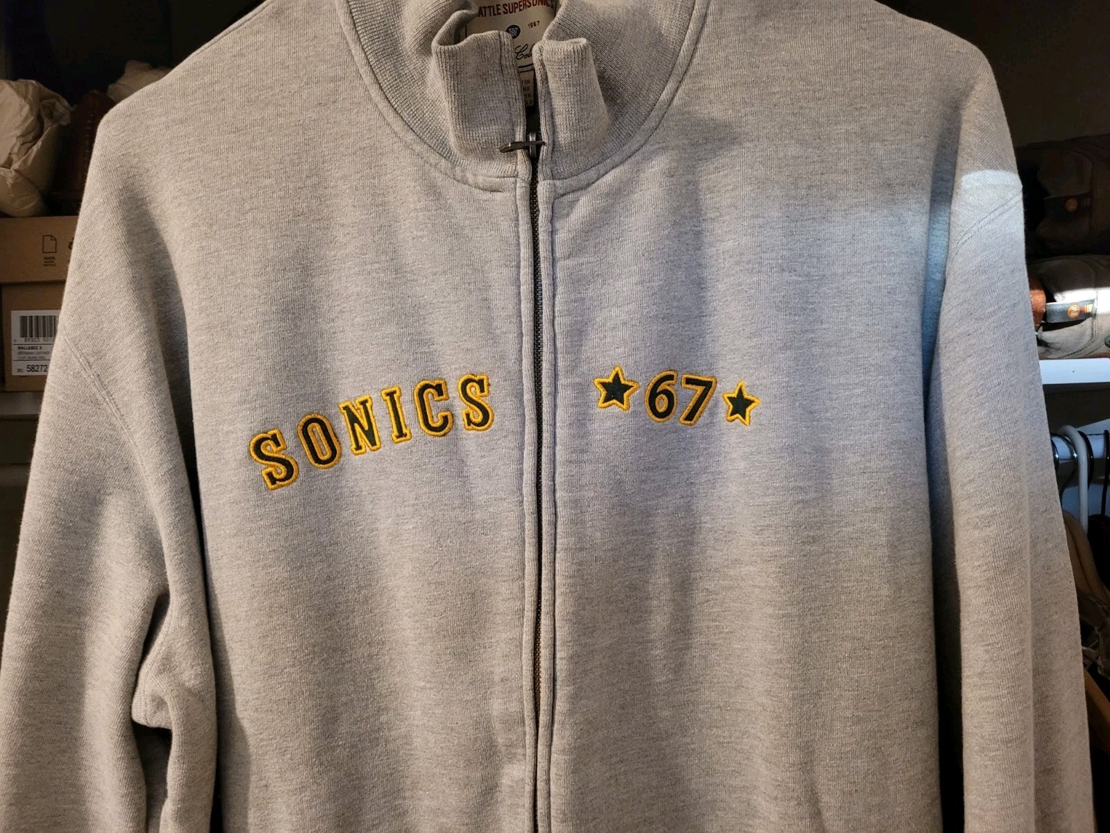 RARE Vintage Seattle SuperSonics ’67 HERITAGE COLLECTION Unique Full Zip Jacket