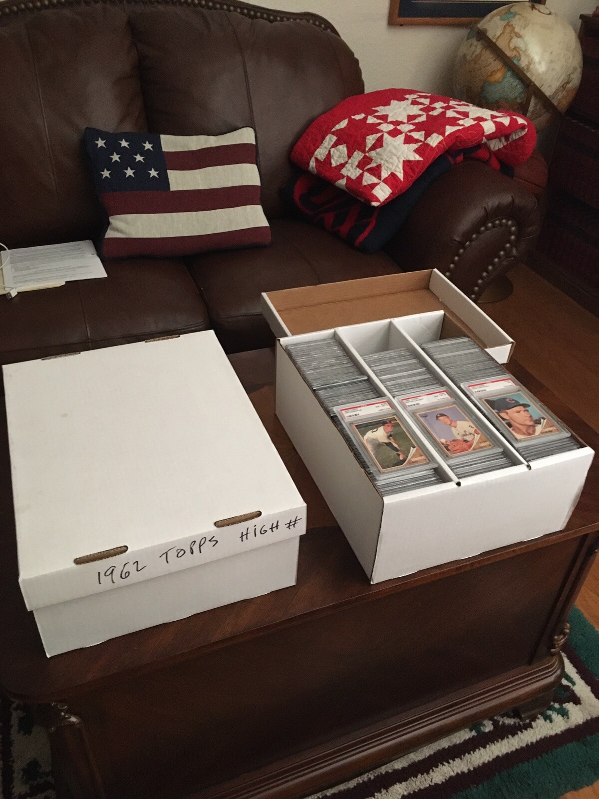 2 – 3 ROW PSA GRADED SPORTS CARD BOXES – Superior product, price, & Free Frt.