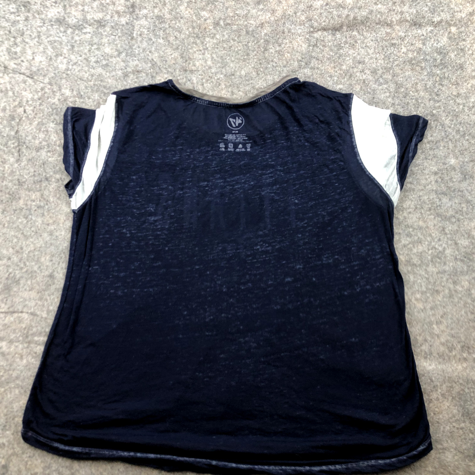 Tennessee Titans Shirt Womens Medium Blue Thin Short Sleeve Spell Out Football *