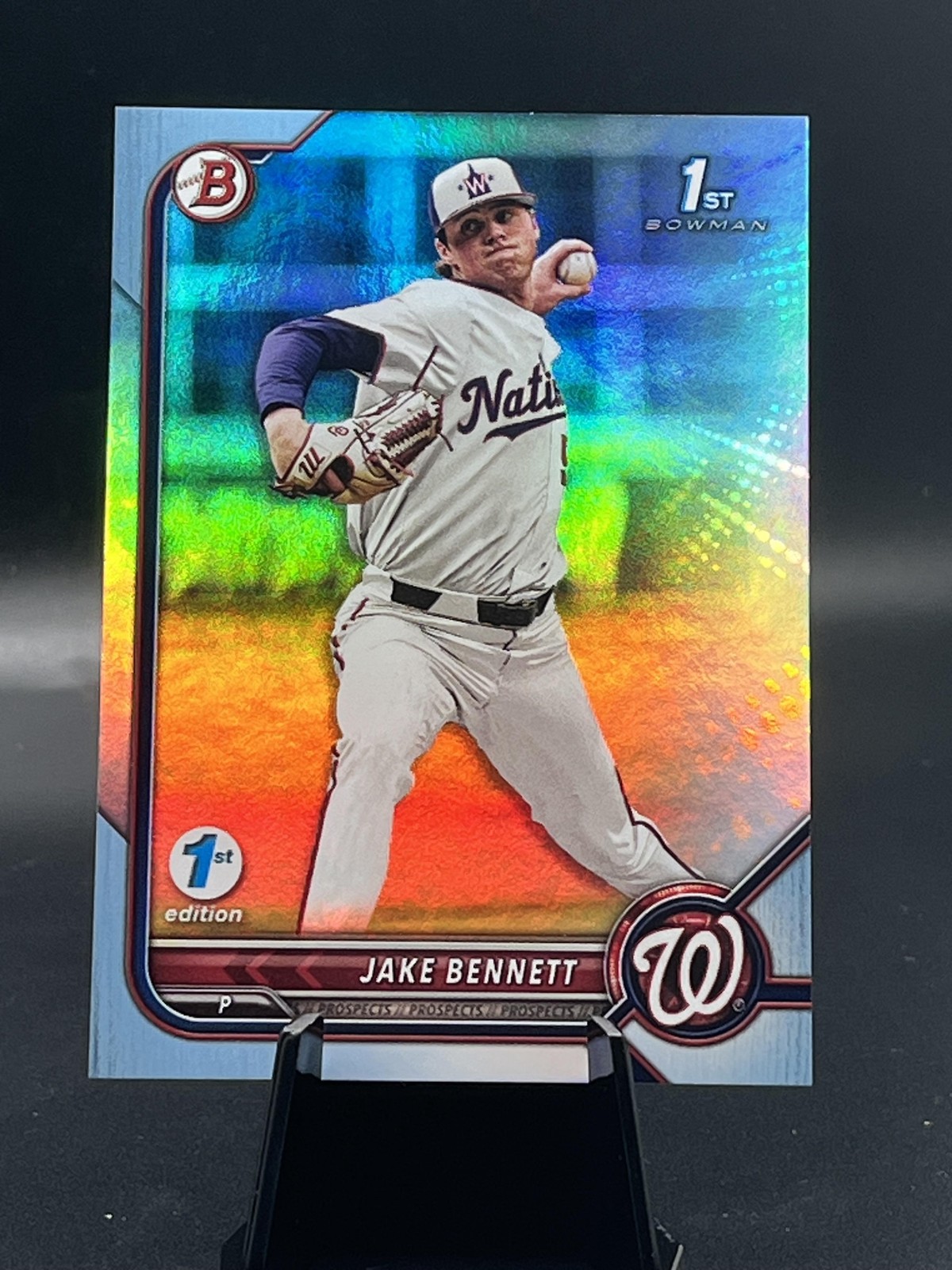 2022 Bowman Draft 1st Edition Jake Bennett Sky Blue #BD-141 Rookie 1st Nationals