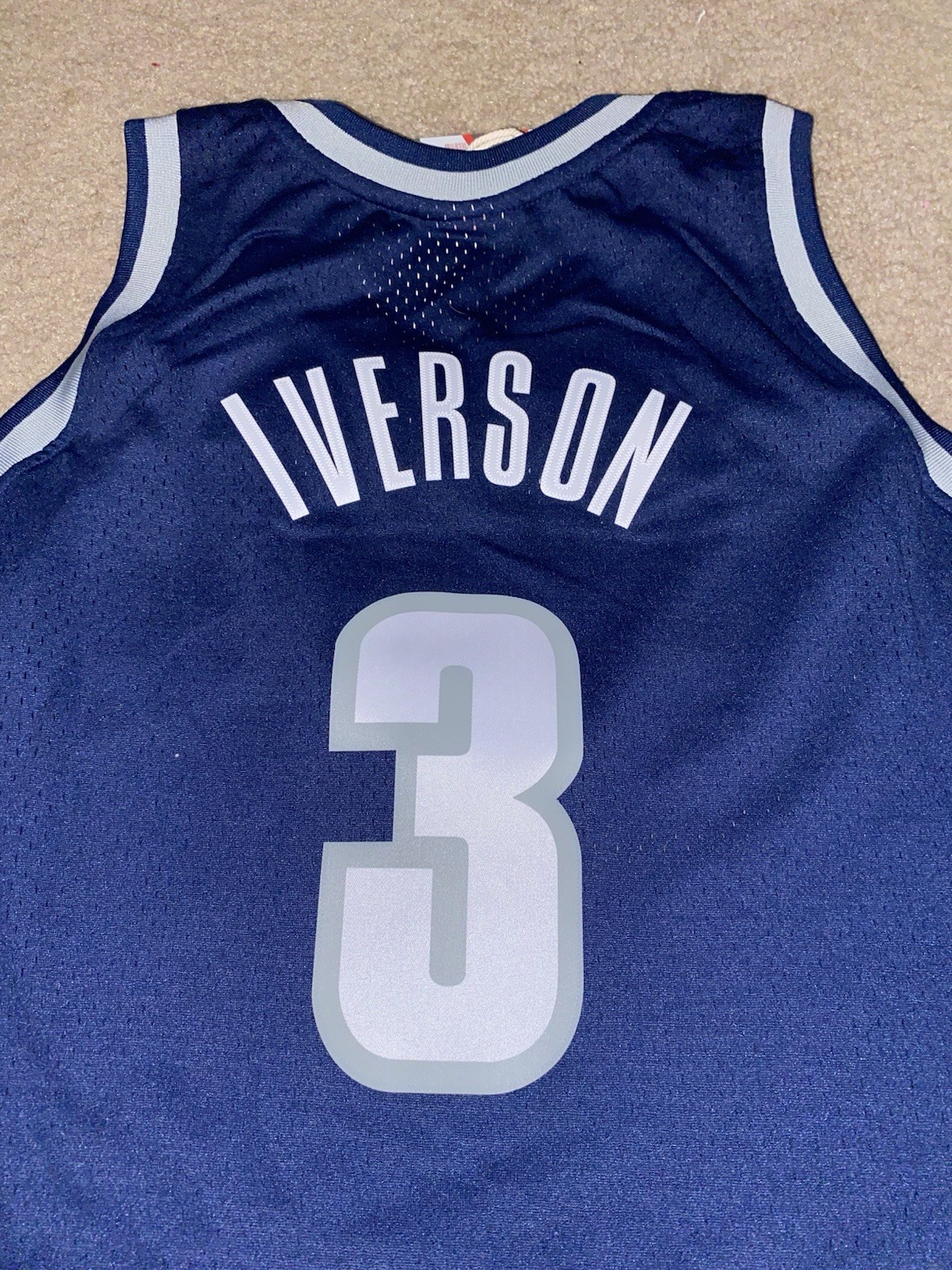NWT Mitchell & Ness 1995-96 Georgetown Hoyas Allen Iverson HWC Jersey 4XLT