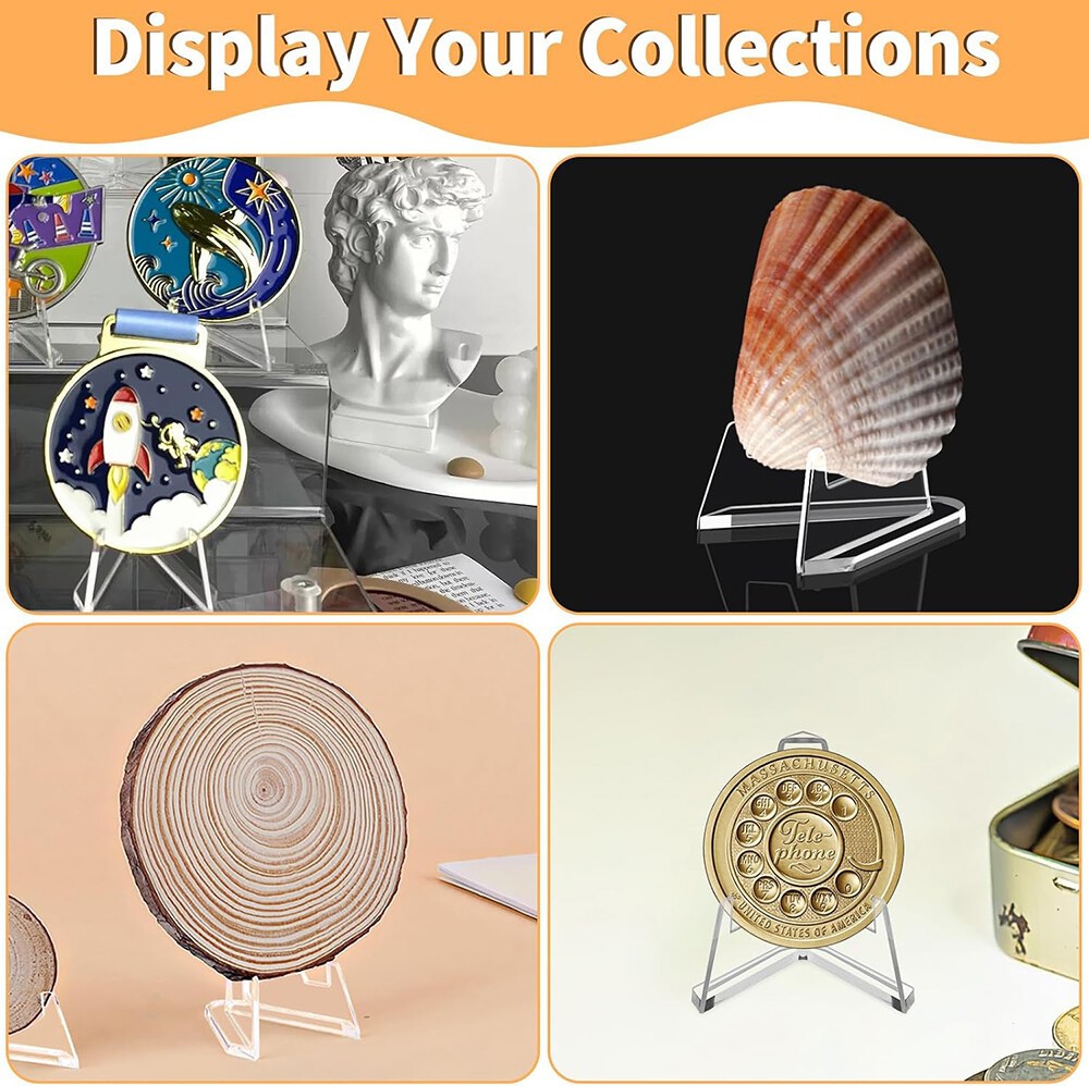 20-200 Packs Trading Card Display Stand Acrylic Coin Picture Sports Cards Holder