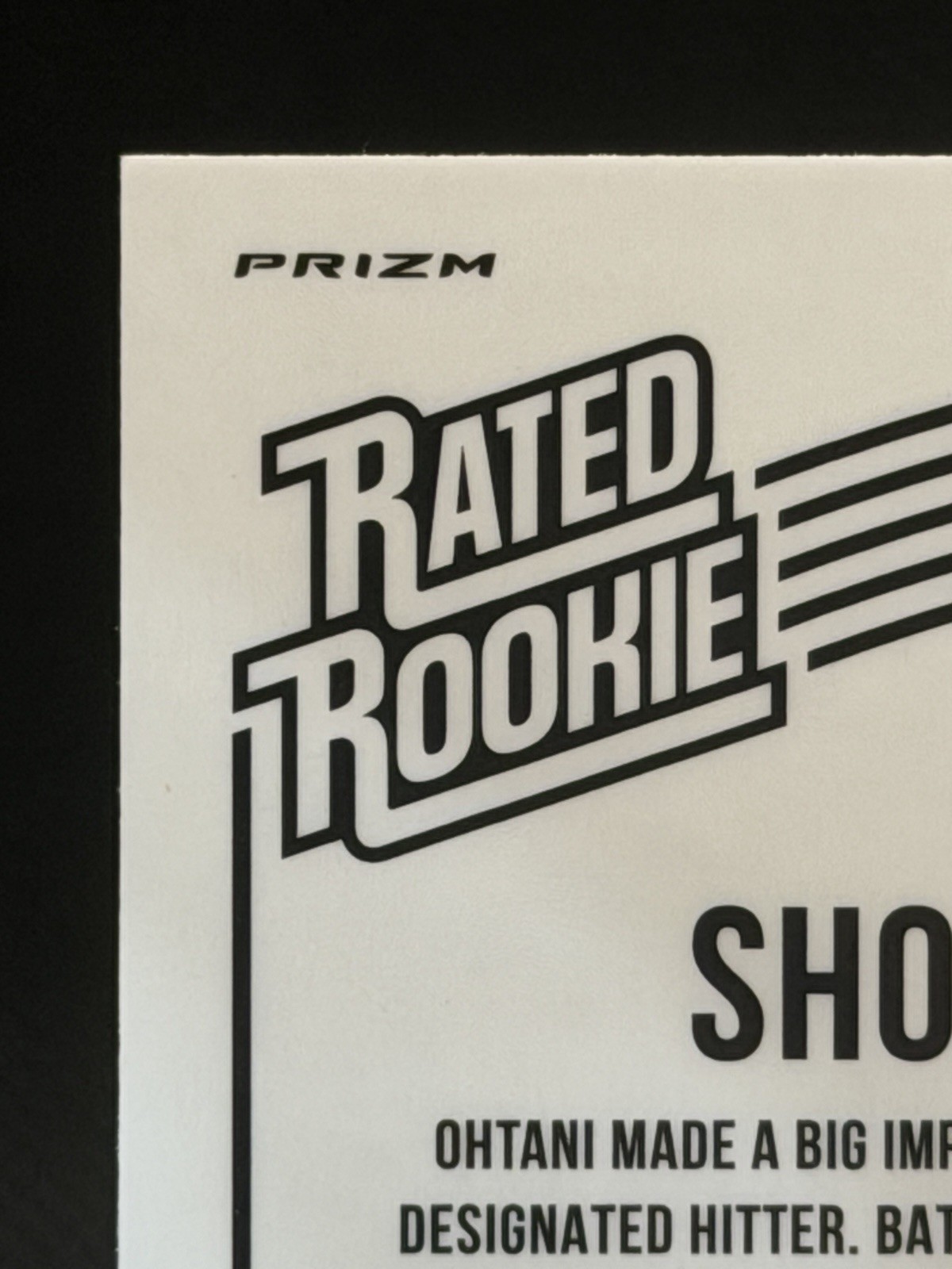 2018 Panini Donruss Optic #56 Shohei Ohtani RC Bronze Prizm Rated Rookie Batting
