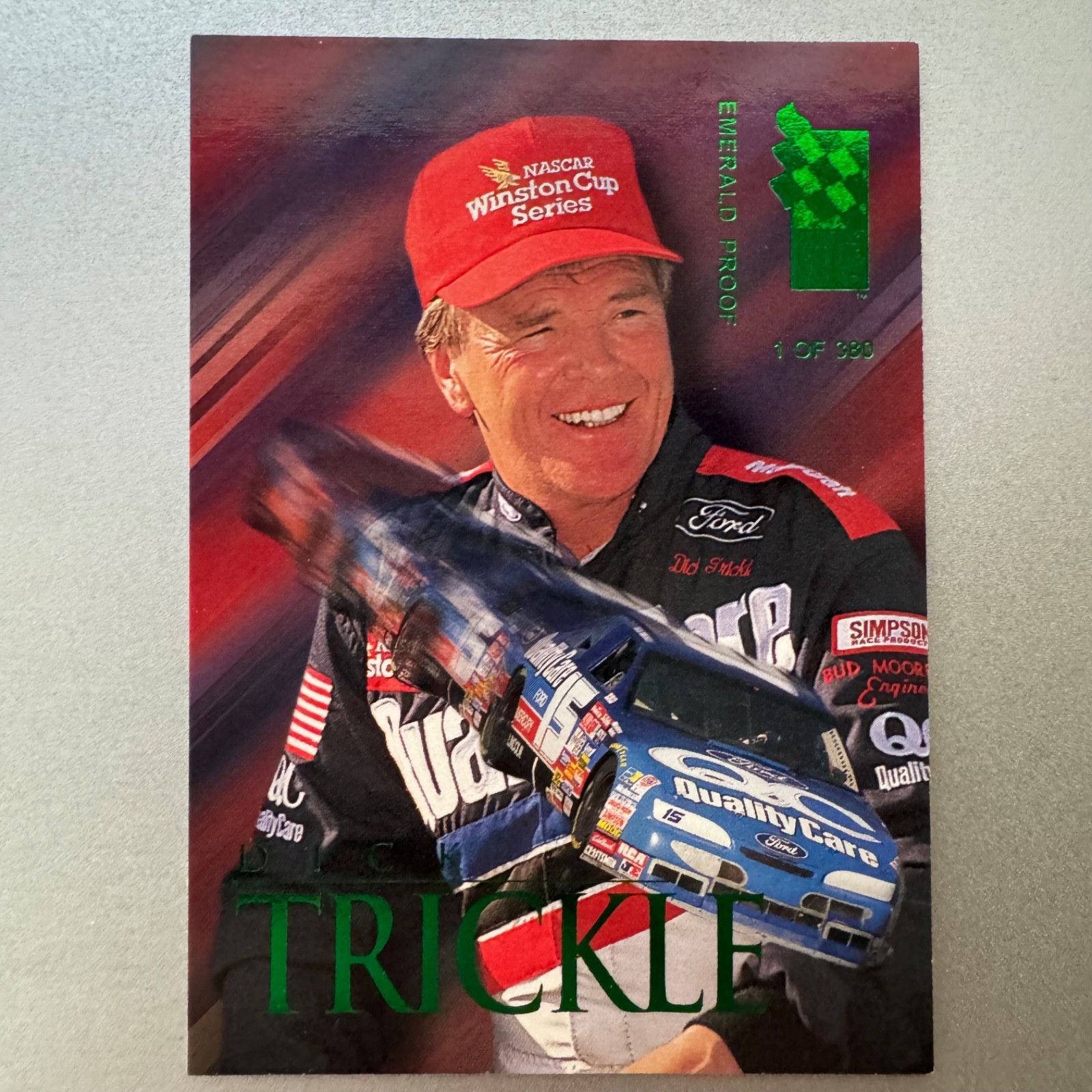 1995 Press Pass VIP Emerald Green Proofs Dick Trickle #27 NASCAR SP 1 of 380