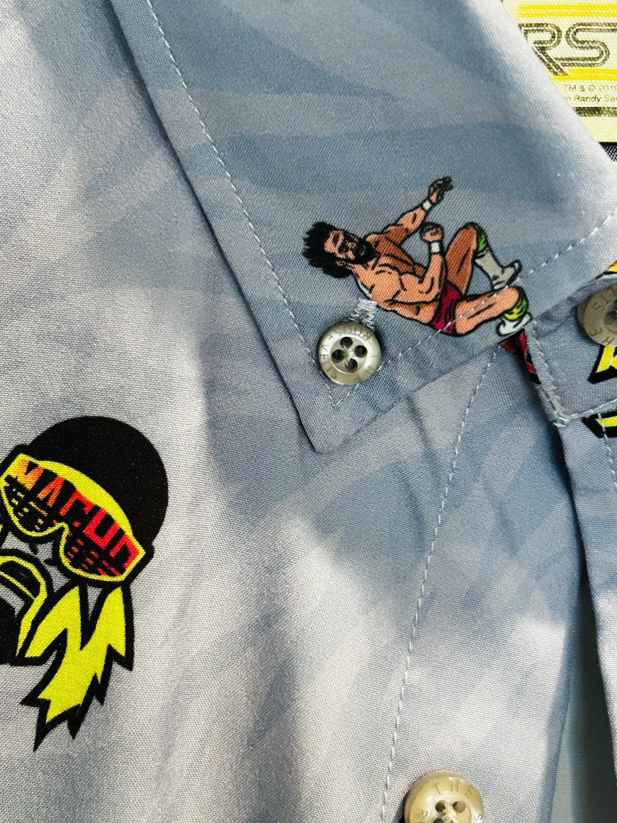 RSVLTS x WWE Legends x Macho Man Randy Savage Button Down Kunuflex XL See Below