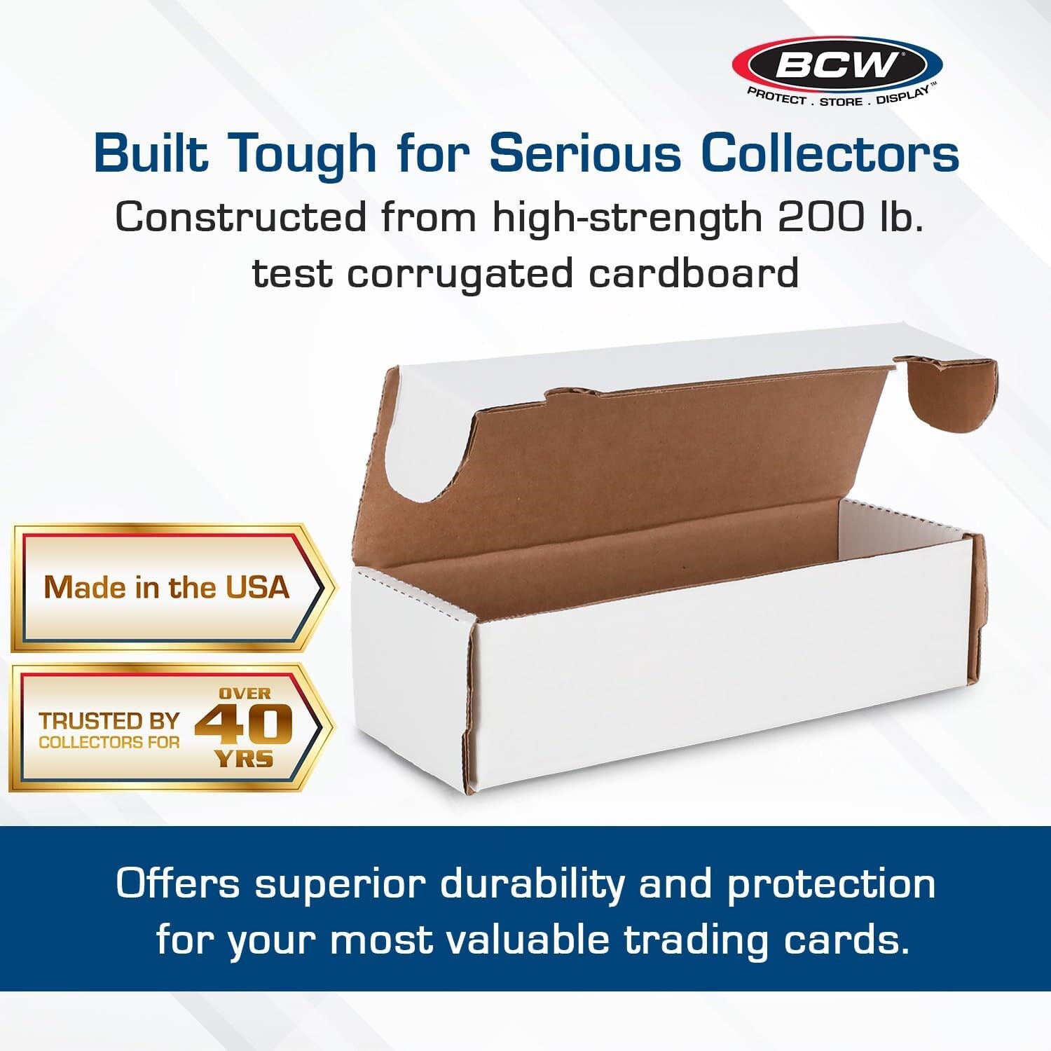 X10 BCW 550 Count Trading Game/Sports Cards Storage Boxes Durable Cardboard DEAL