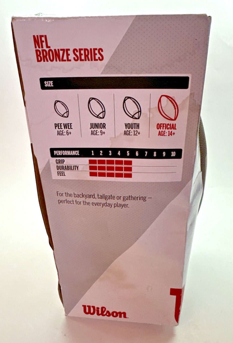 Wilson NFL Bronze Series Official Size Football WTF1795 New in Box