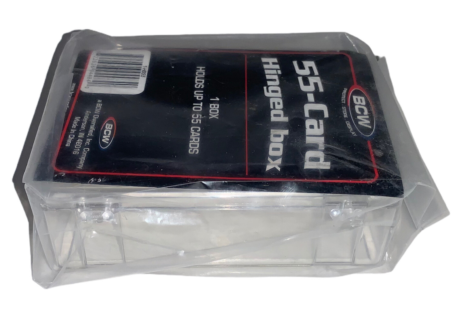 (1) BCW HINGED BOX – 55 COUNT (CT) BOX