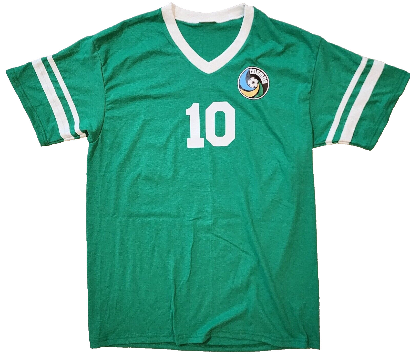 Cosmos Pele Authentic Signed Soccer Jersey Autographed Brazil PSD/DNA COA