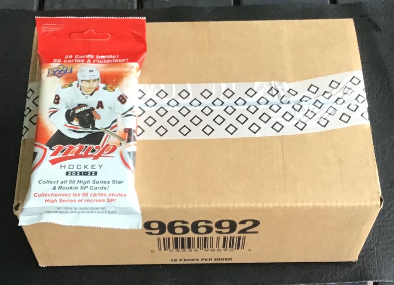2021-22 Upper Deck MVP Hockey Trading Cards Factory Sealed Fat Pack Box