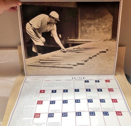 Baseball 1995 Calendar/Illustrated History by Geoffrey Ward & Ken Burns, Mint