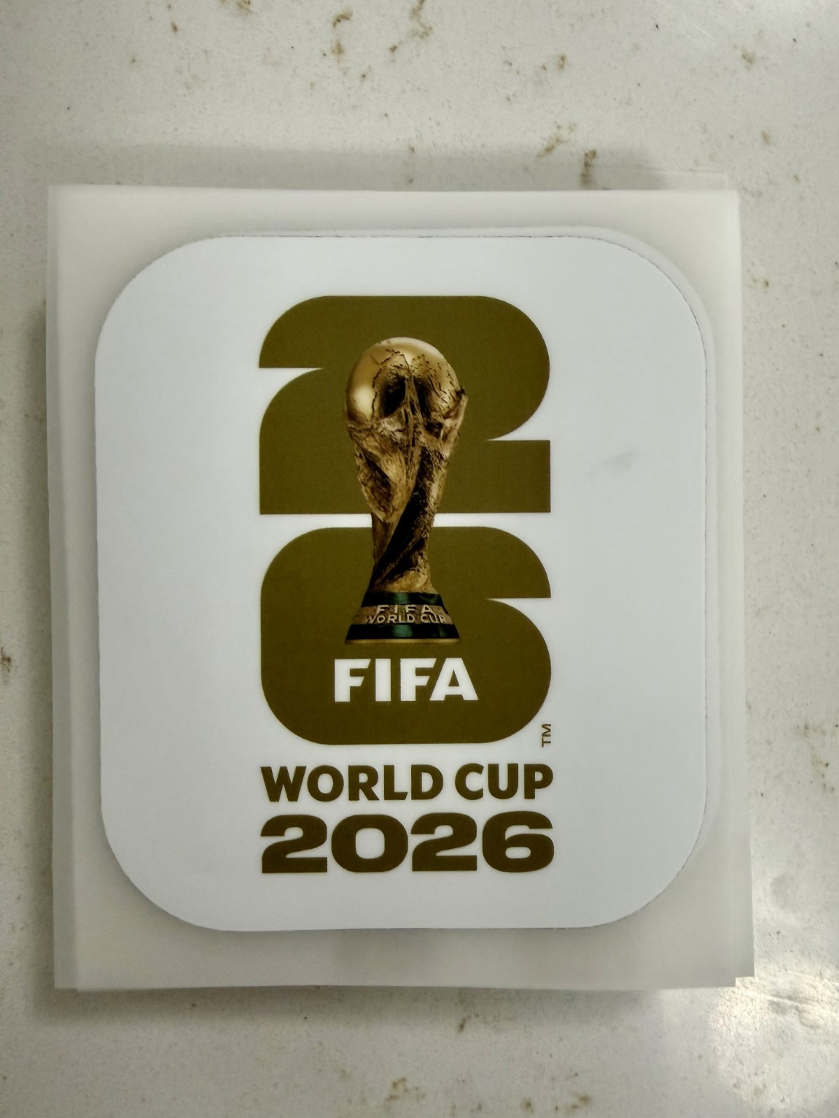 2026 World Cup Jersey Patch Iron Gold White Black Soccer Badge Mundial 2026