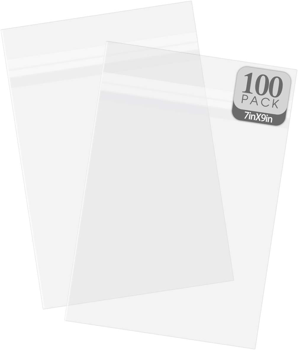 Safe and Easy Storage: 100-Pack 7″ x 9″ Acid-Free Clear Sleeves for Photographs