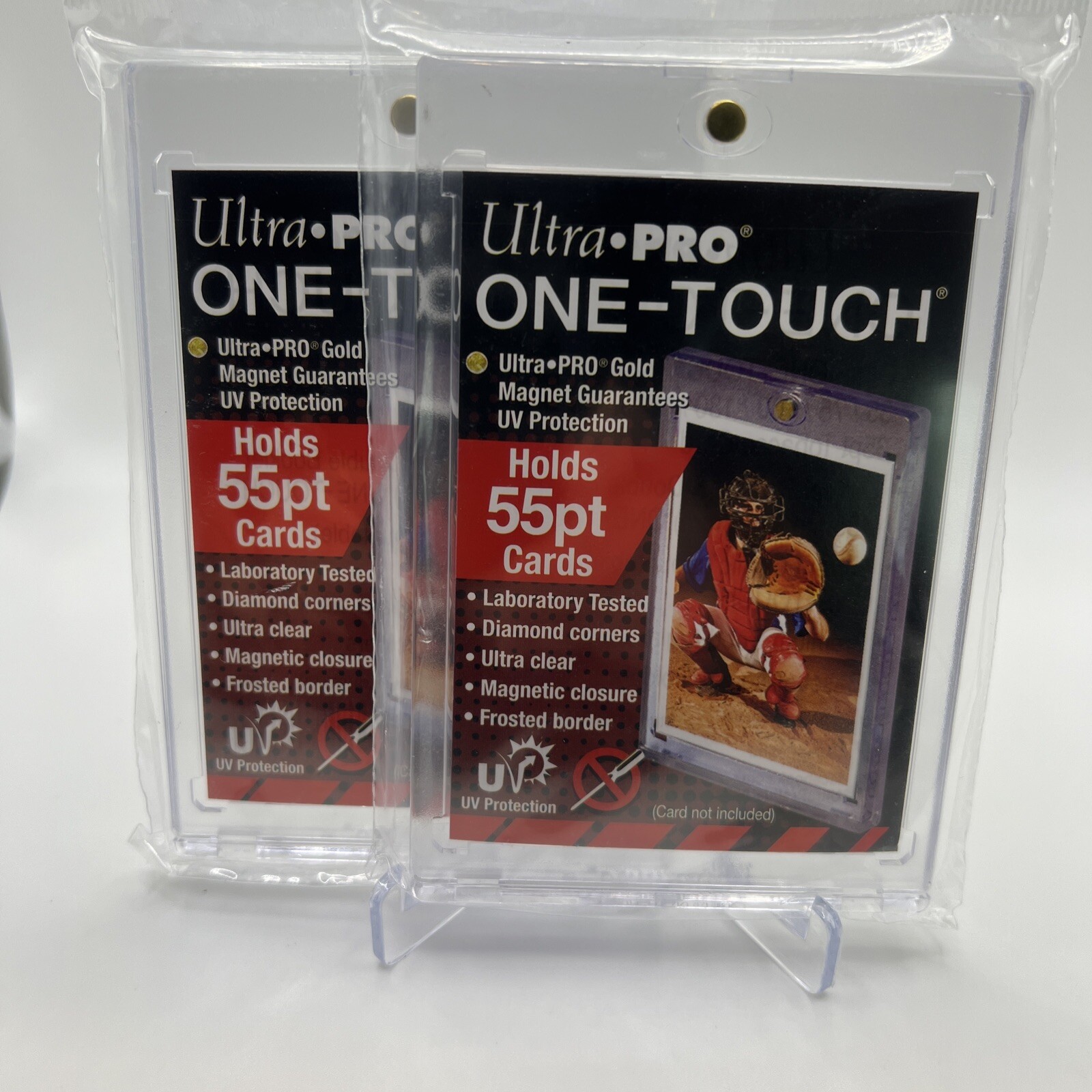 Ultra Pro One-Touch Magnetic Card Holder 55pt Point UV Protection – Lot of 2