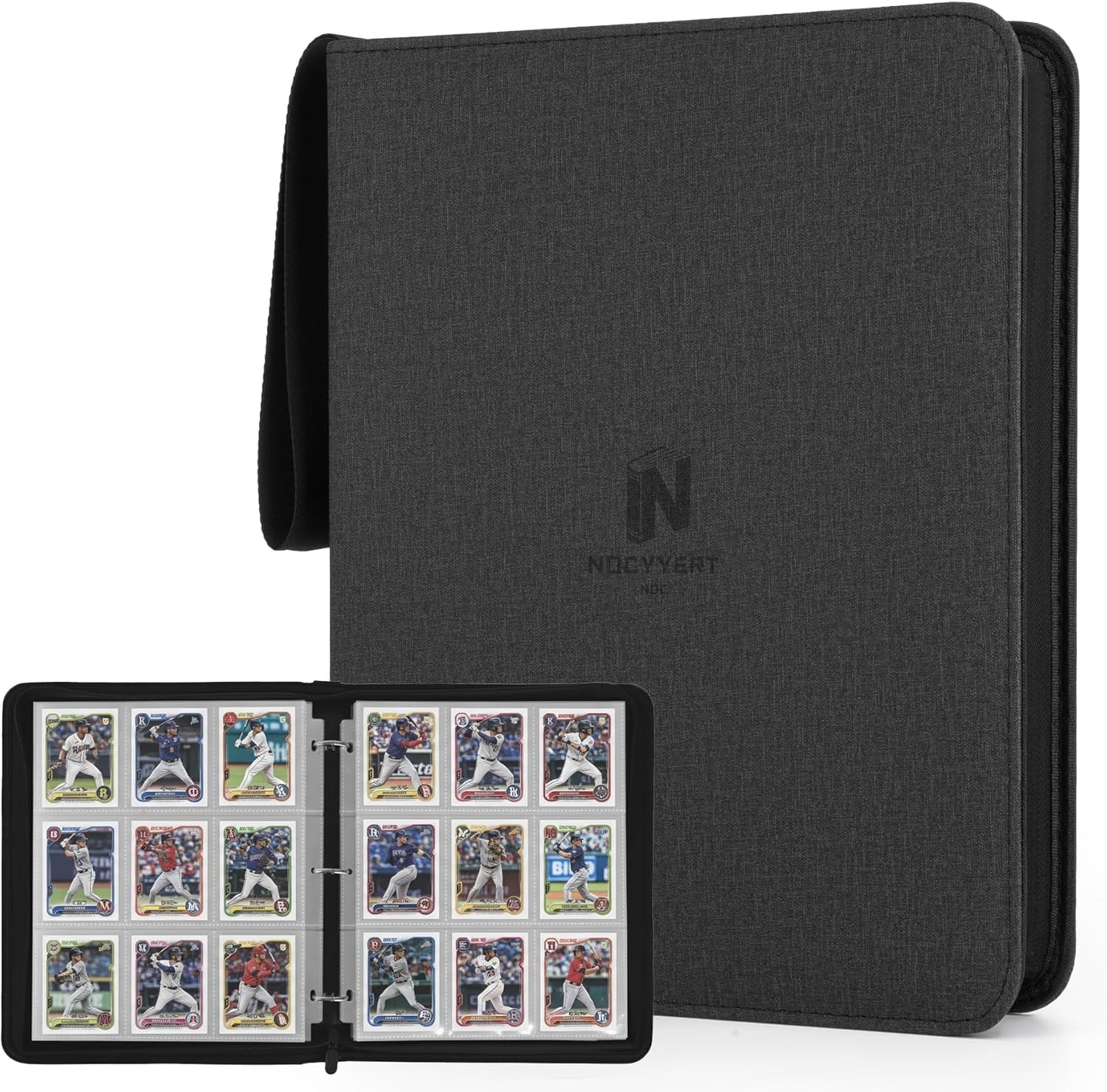 Toploader Binder, Holds 720 Toploaders, 9 Pocket Top Loader Binders
