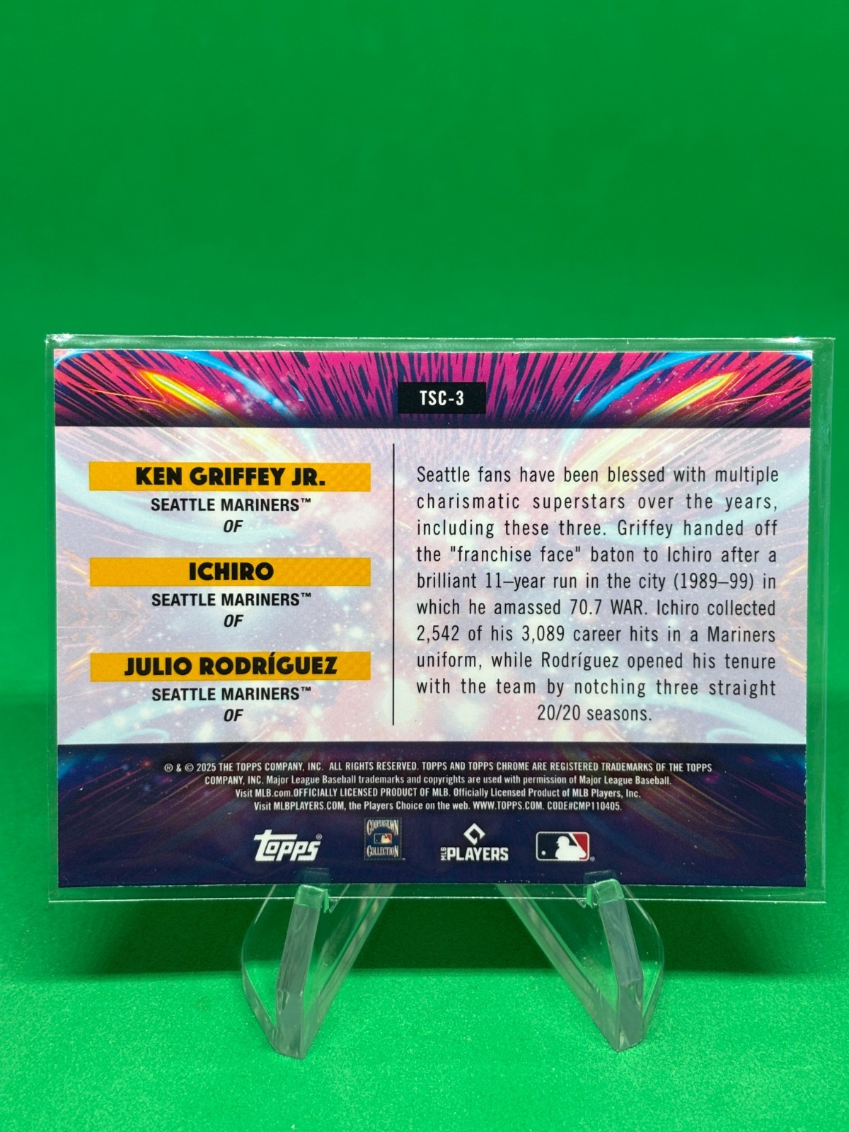 Ken Griffey Jr Ichiro Julio Rodrigue Star Clusters 2025 Topps Cosmic Chrome