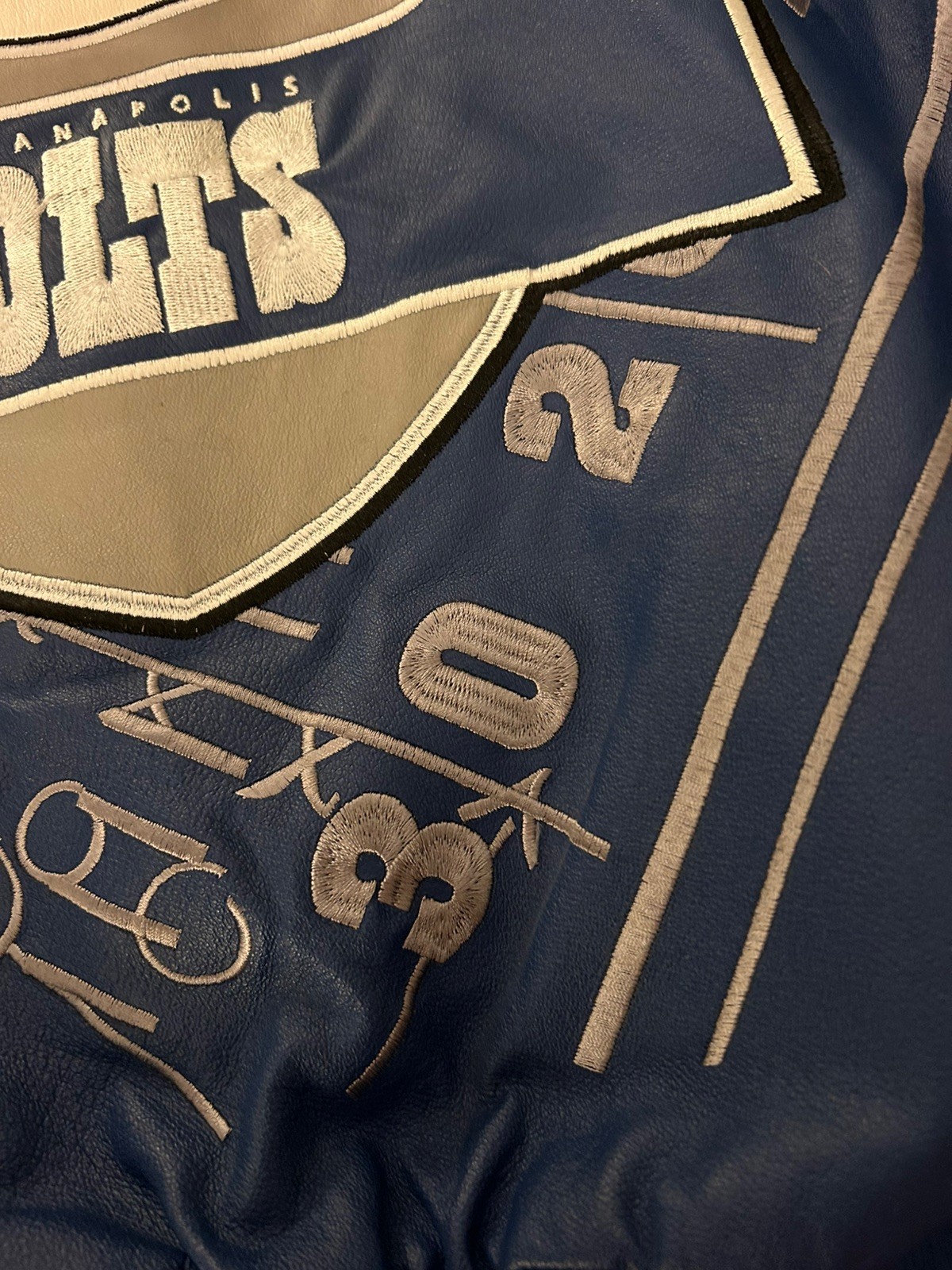 Indianapolis Colts NFL Genuine Leather G-III Leather Jacket XXL Embroidered Logo
