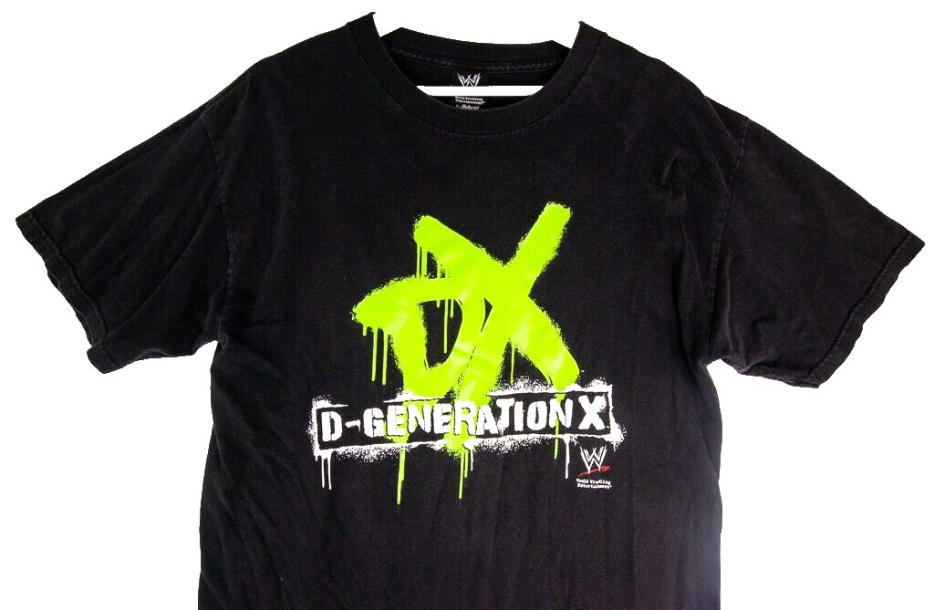 WWE D-Generation X by Hybrid Tees 2007 Graphic Short Sleeve Shirt Size Large