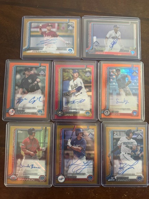 2025 Topps Pro Debut LOT OF 140 AUTOS! FUTURE STARS! ORANGE!GOLD! RED! BLACK!