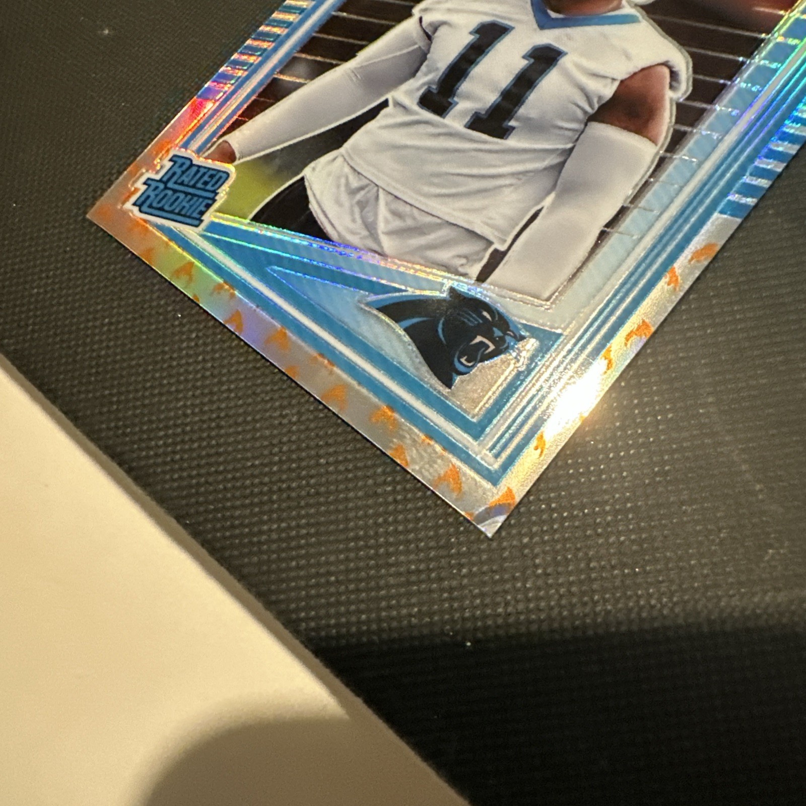 2025 Donruss NIC SCOURTON Rookie Optic Flame 🔥EMOJI Prizm Preview RC SSP #270