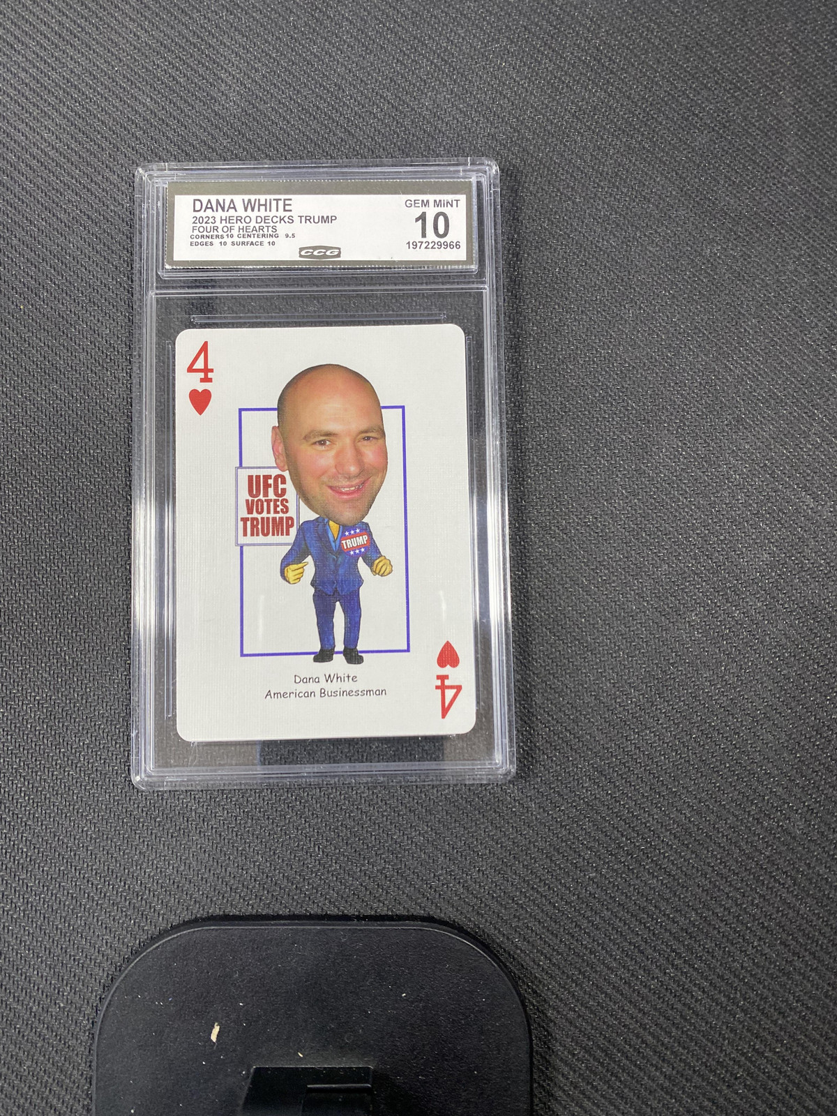 Dana White 2023 Hero Decks Trump Four of Hearts CCG 10