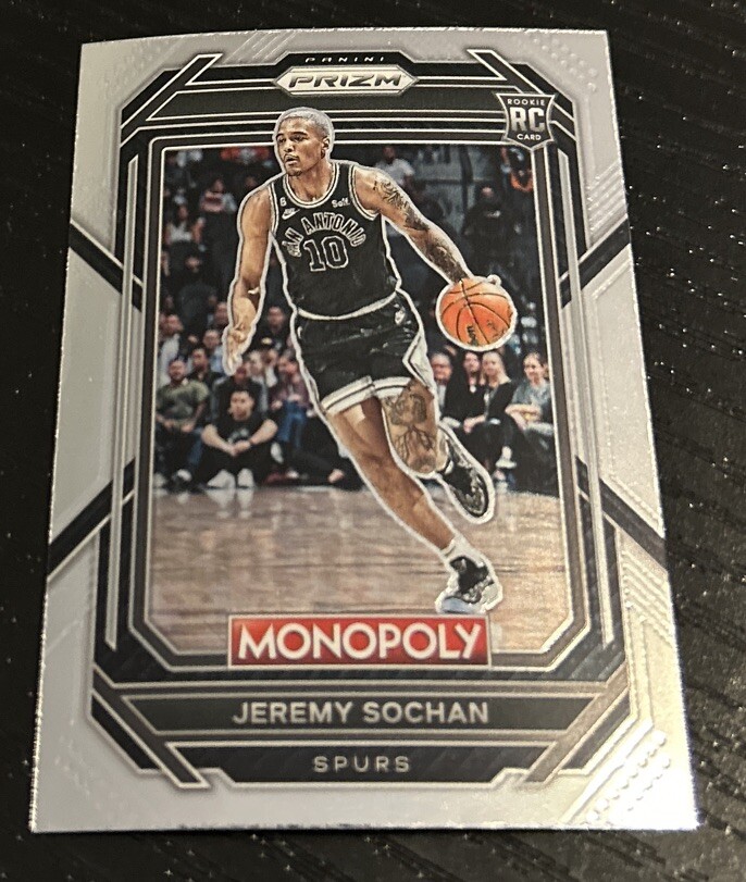 2022-23 Panini Prizm Monopoly Jeremy Sochan Rookie