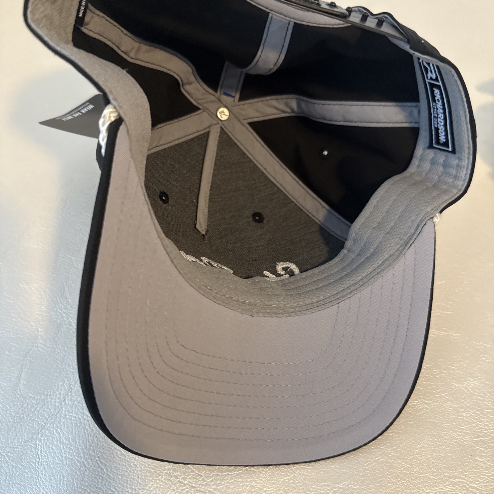 St. Paul Saints Hat Cap Snap Back Mens Black White Brand New Richardson
