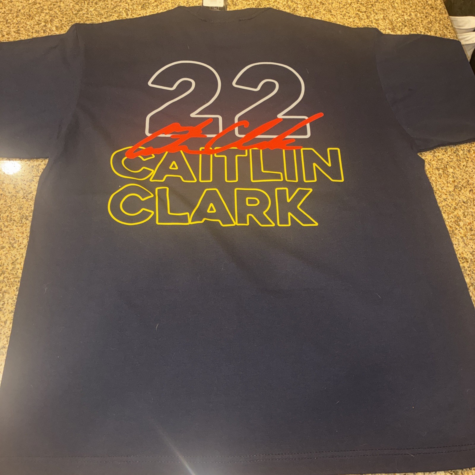 Unisex round21 Caitlin Clark Navy Indiana Fever Indiana Bound T-Shirt Size XL
