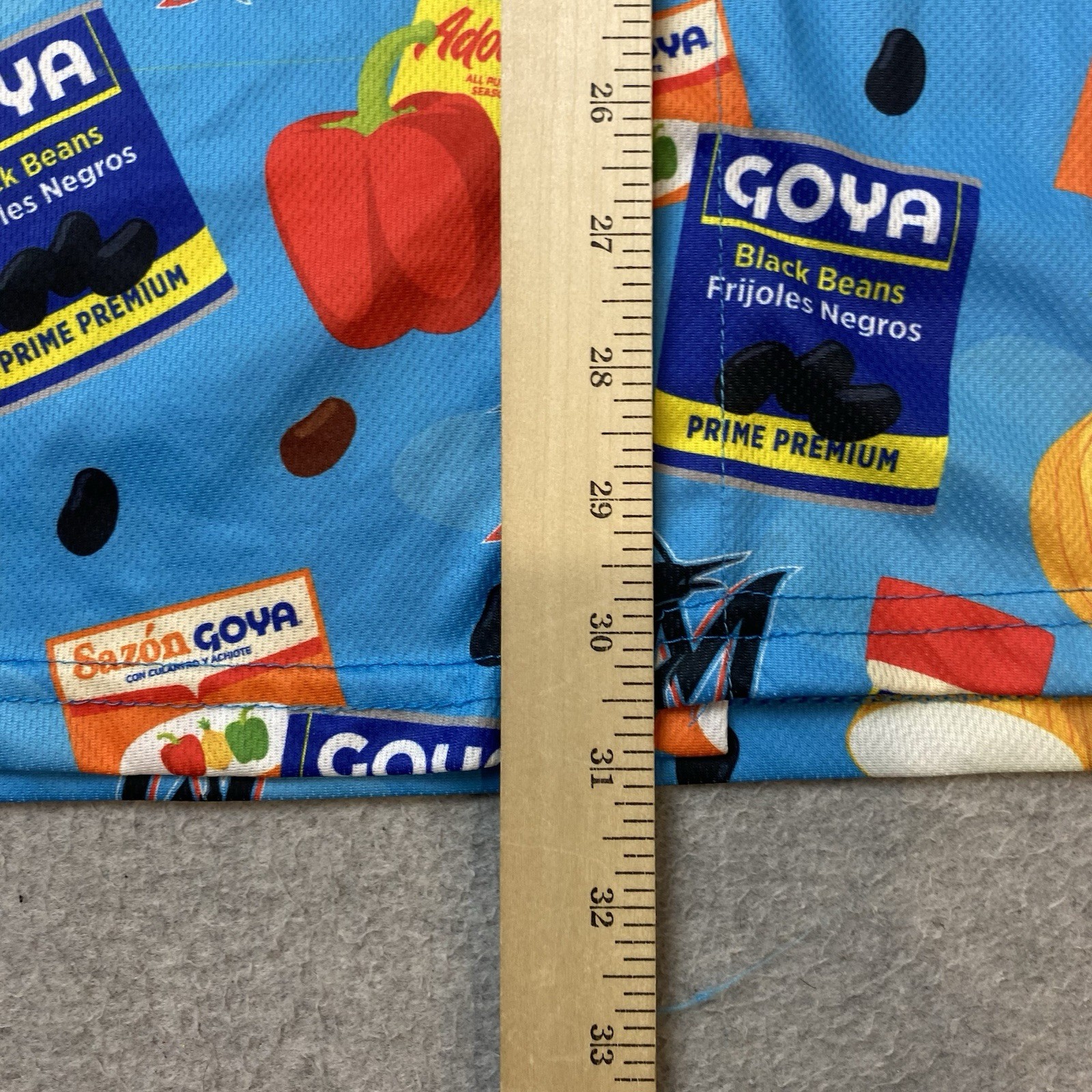 Miami Marlins SGA Stadium All Over Print Shirt Giveaway Goya XL Latin Night