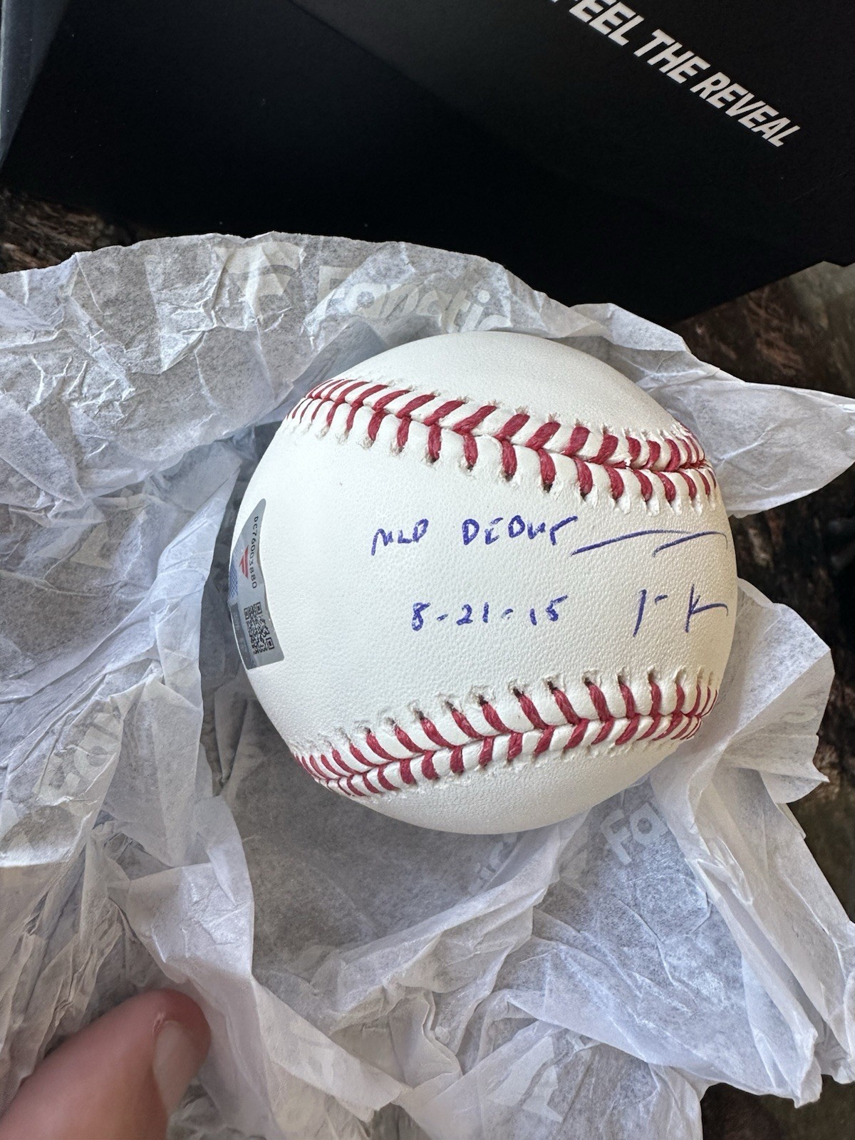 Trea Turner Autographed Baseball w/ MLB Debut Inscription – Fanatics UW Signed