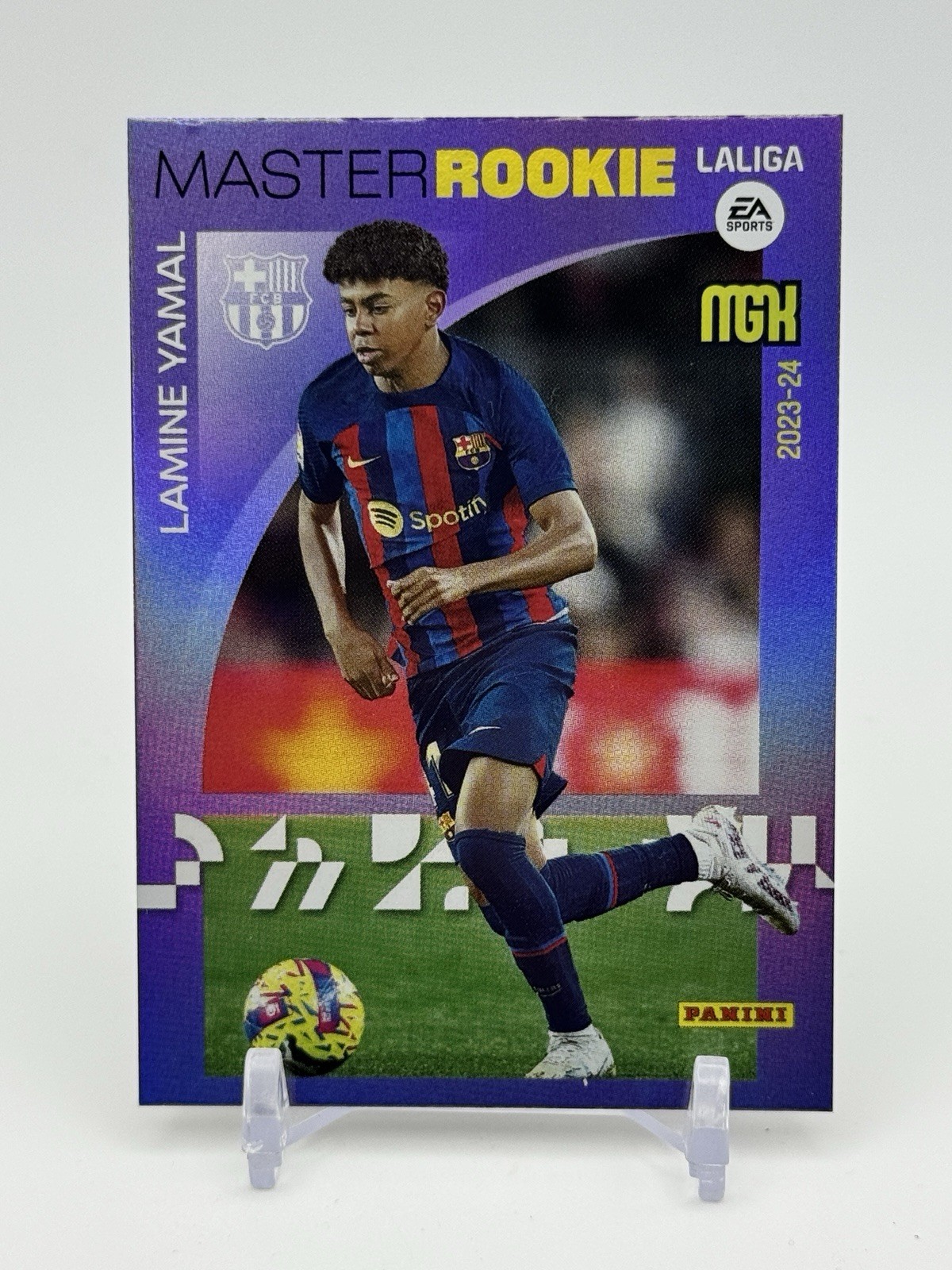 LAMINE YAMAL 2023 PANINI MEGACRACKS LA LIGA EA SPORTS #423 ROOKIE RC SPAIN – A
