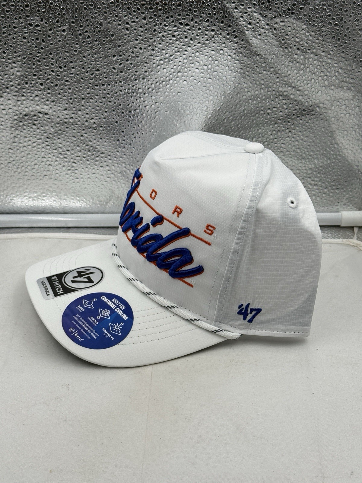 Florida Gators NCAA ’47 Brand White Rope Script Hitch Adjustable Hat