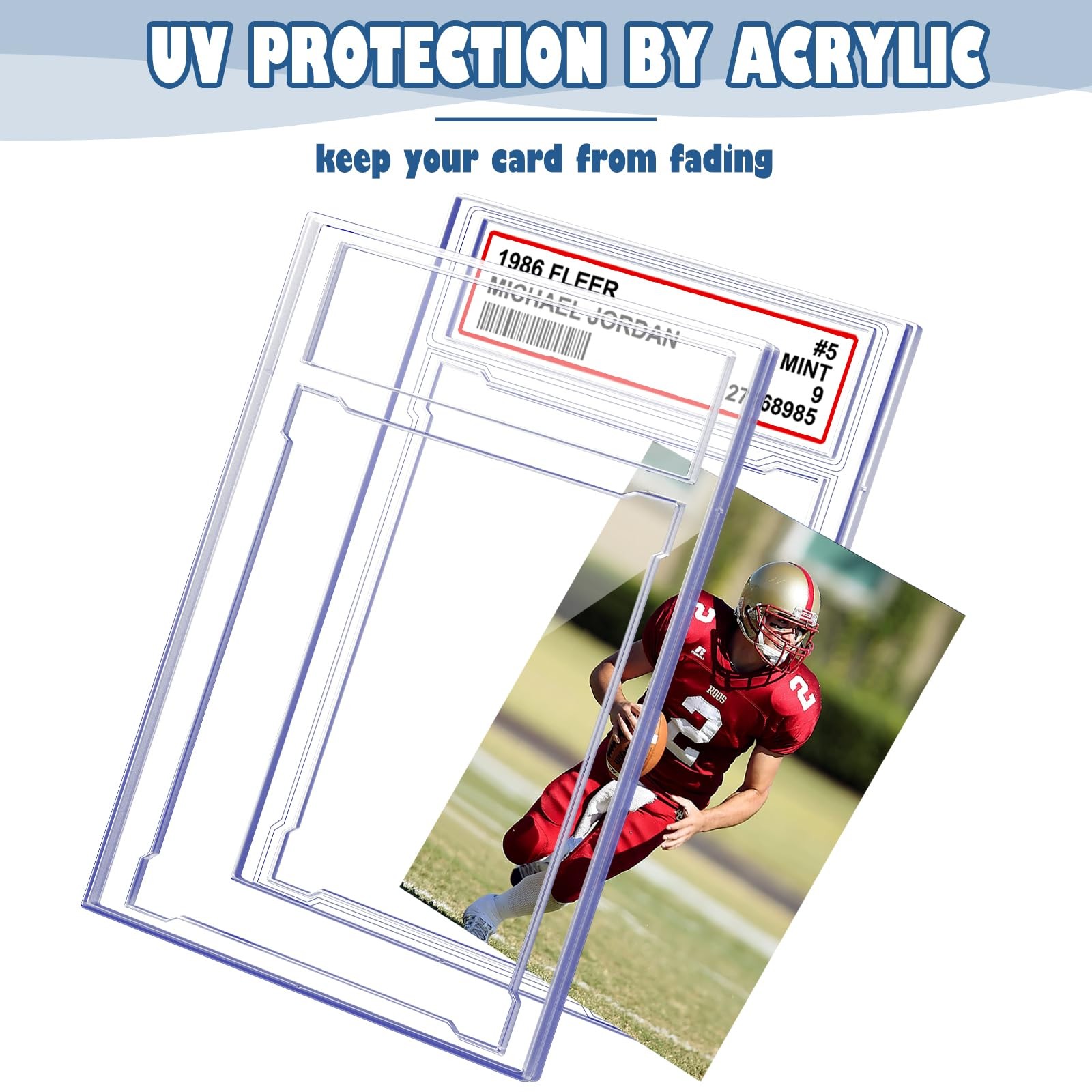 50x Acrylic Graded Card Slab Cases for Baseball & Sports Trading Cards