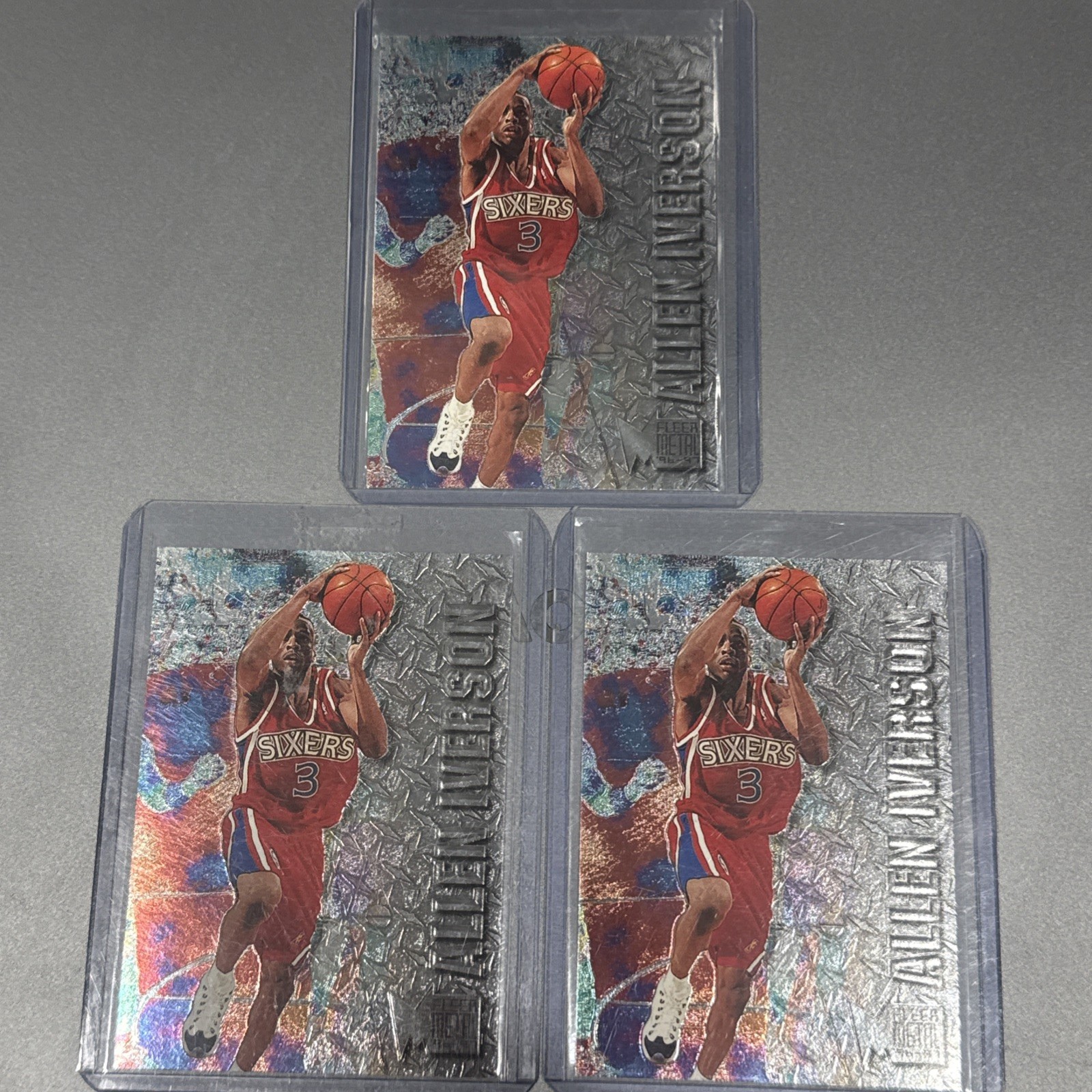 Fleer Metal 1996-97 Allen Iverson #201 Base Set Philadelphia 76ers NBA Rookie RC