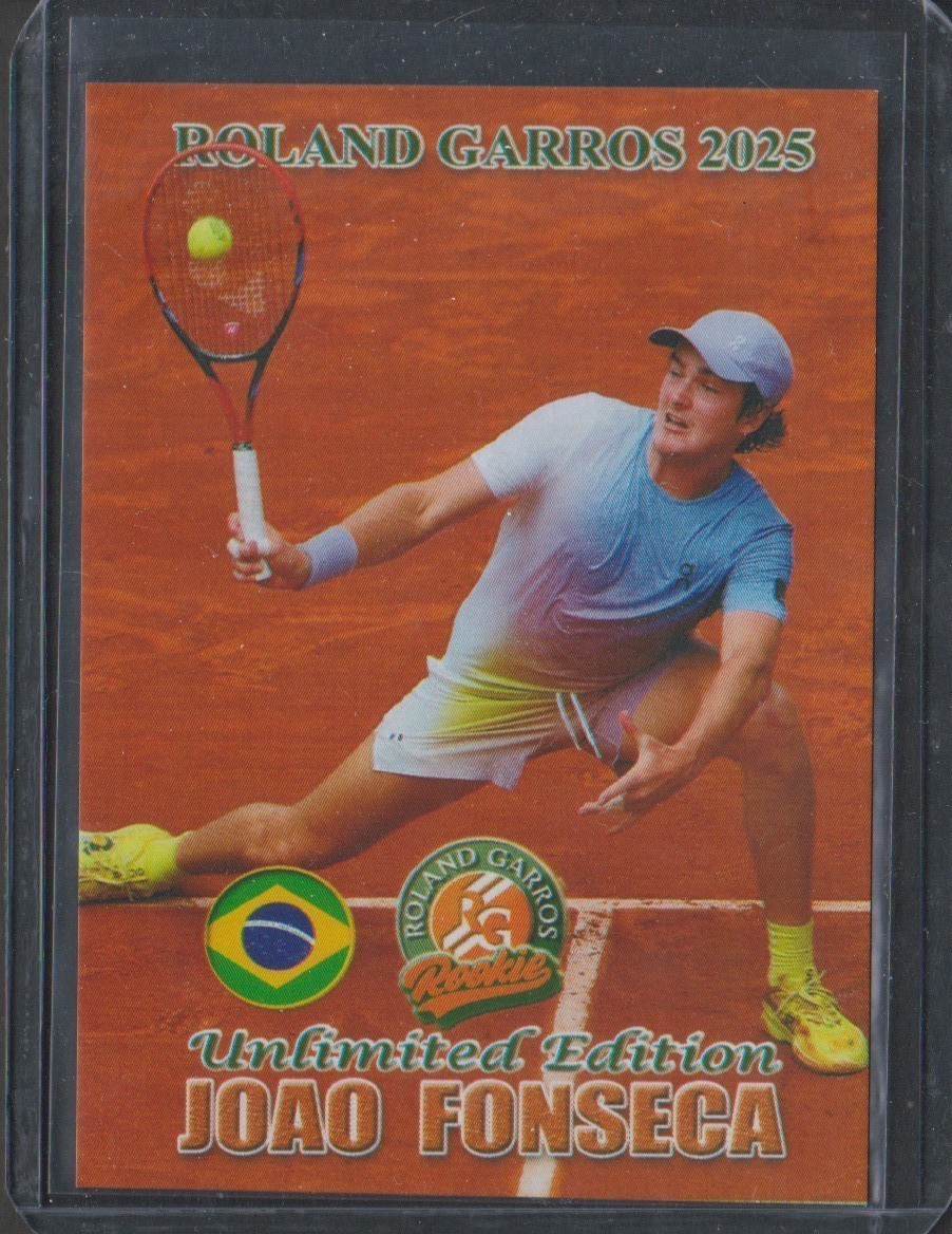 Pop 1 JOAO FONSECA 2025 FRENCH OPEN RG ROOKIE Tennis card CG/PSA/BGS 10 GEM
