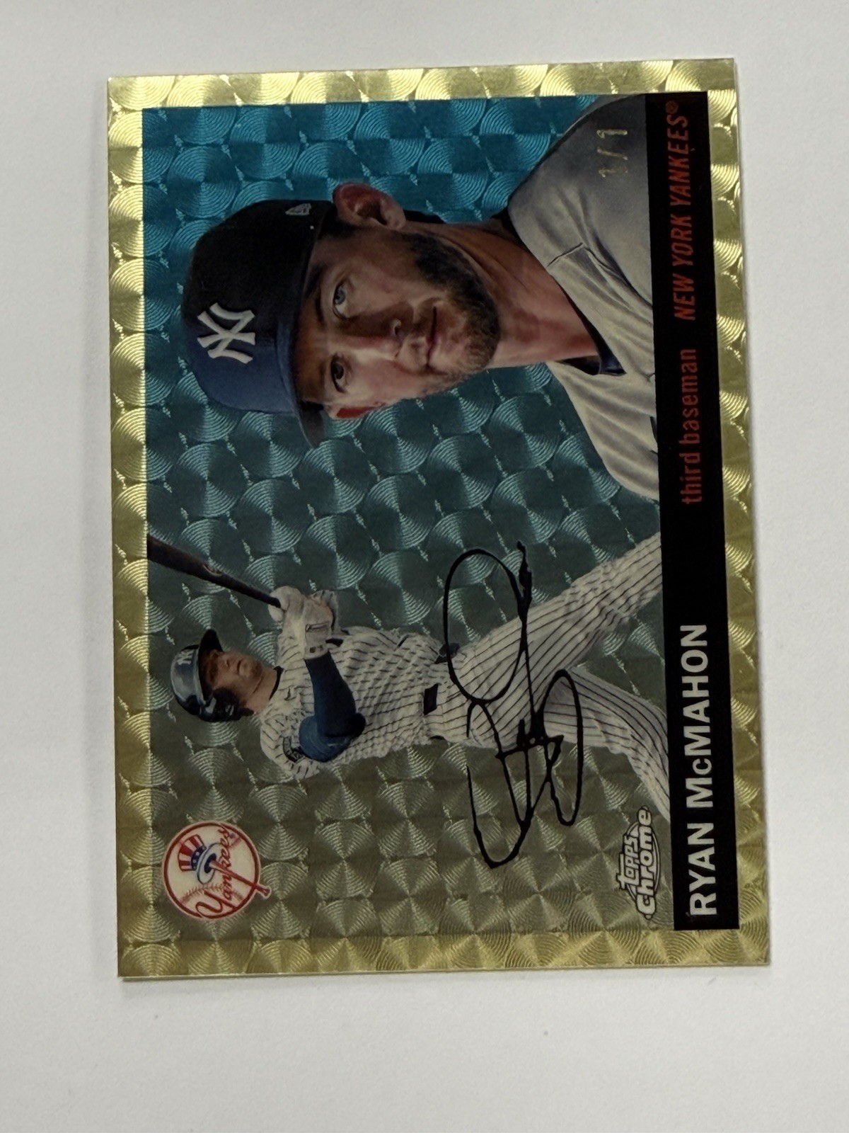 Ryan McMahon 1/1 Superfractor 2025 Topps Chrome Platinum #92 Yankees